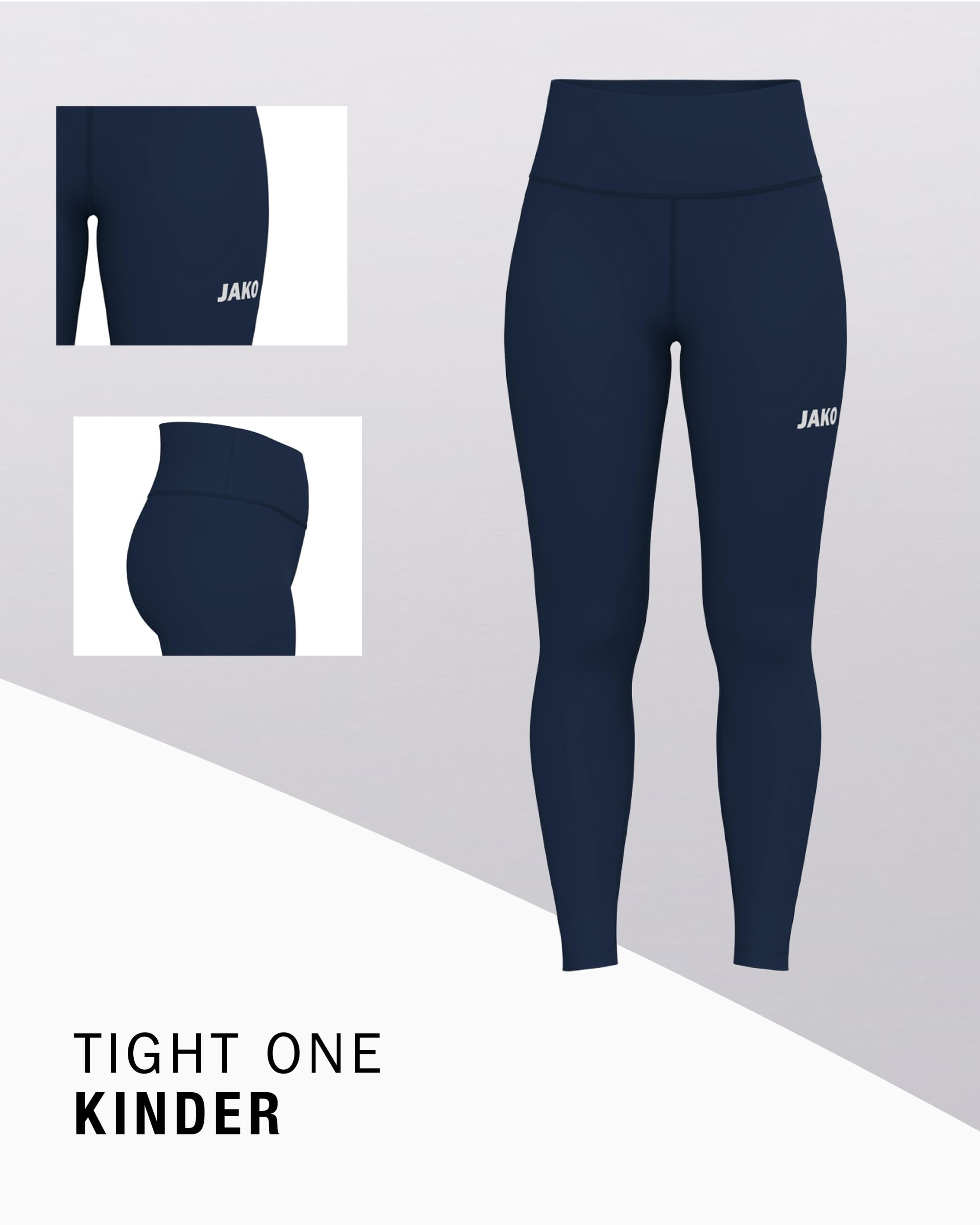 jako-one-tight-kinder-lang-sporthose-schwarz image 3