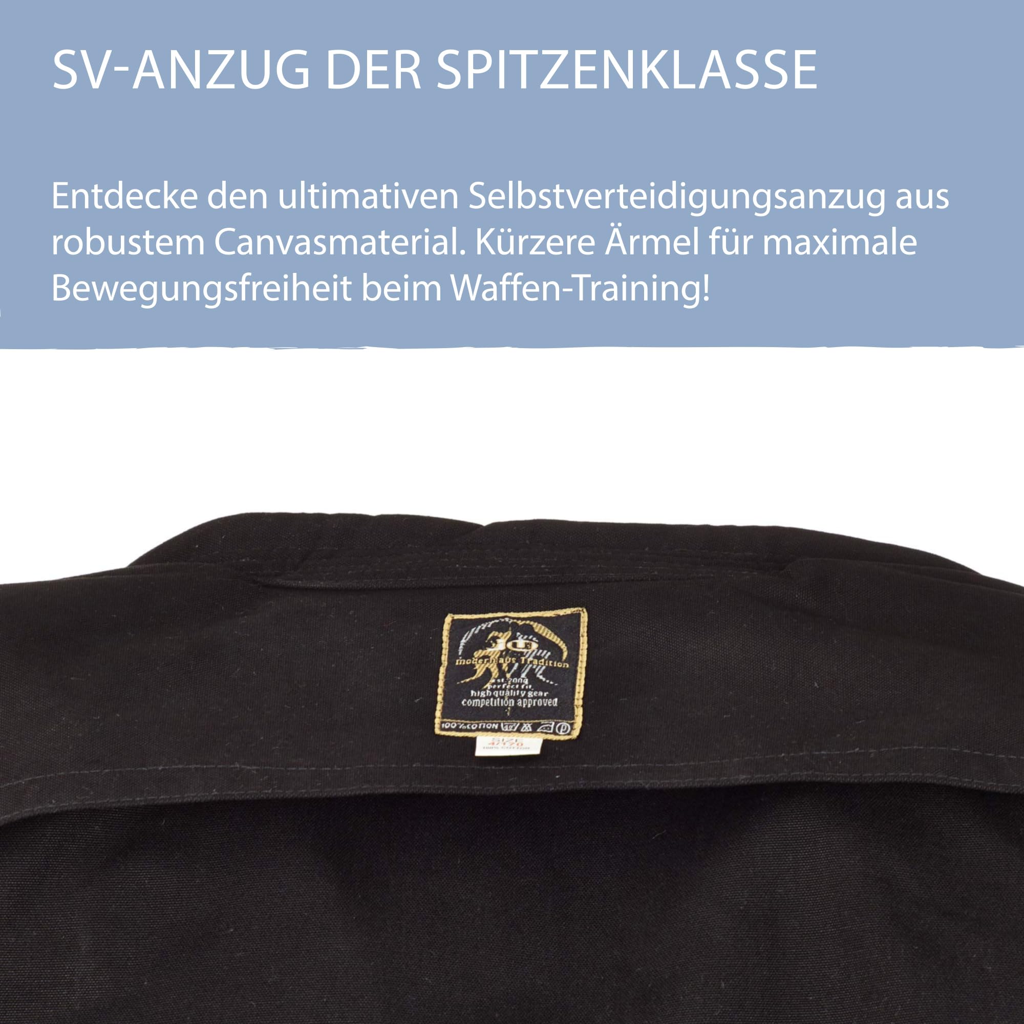 ju-sports-tenno-classic-ju-jutsu-anzug-schwarz-gr-180-baumwolle image 4
