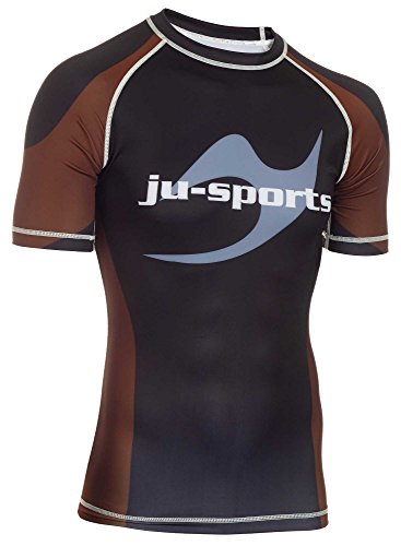 ju-sports-rank-rashguard-pro-kurzarm-braun-gr-xl-brown-belt image 3