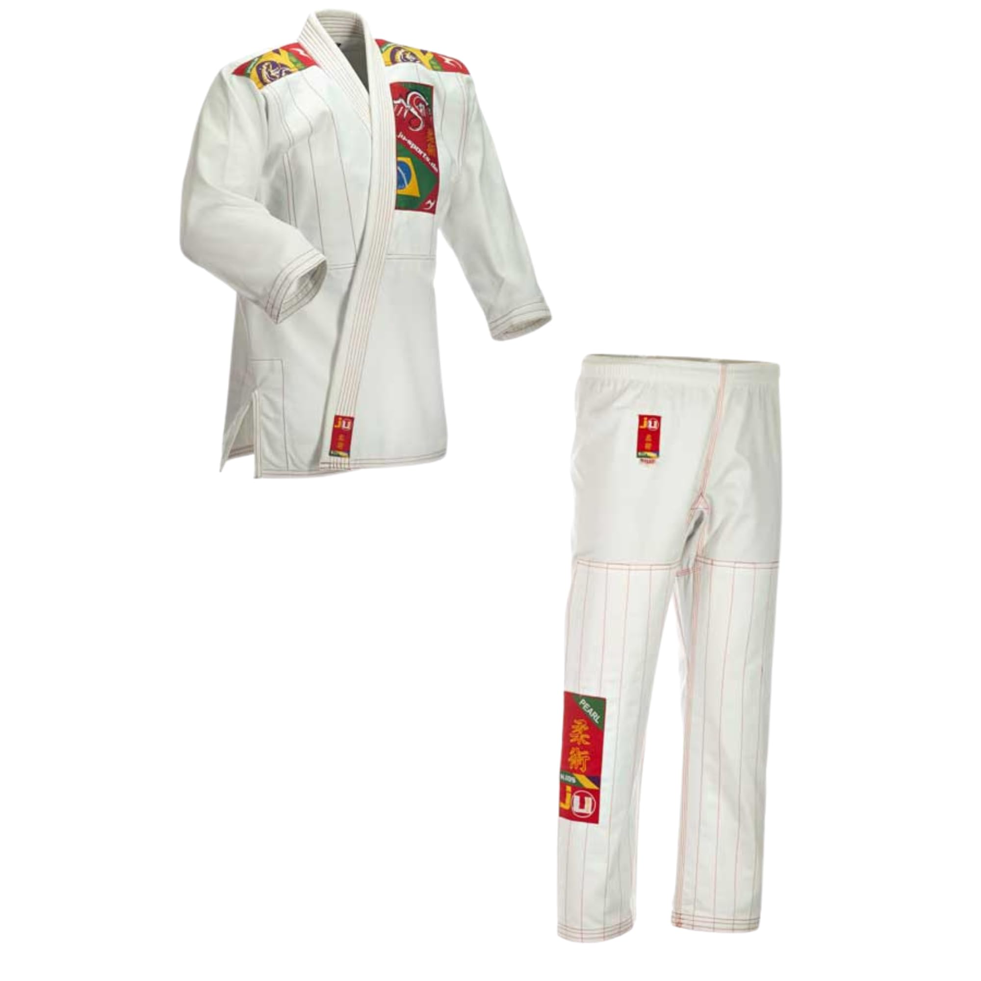 ju-sports-bjj-gi-kids-wei-150-baumwolle-mit-gurt image 1