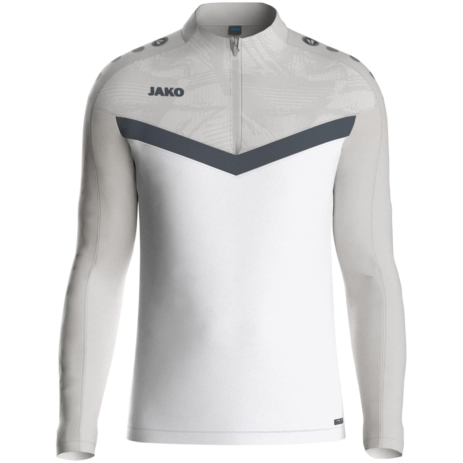 jako-iconic-ziptop-kinder-marine-neongelb-128-fleece image 4
