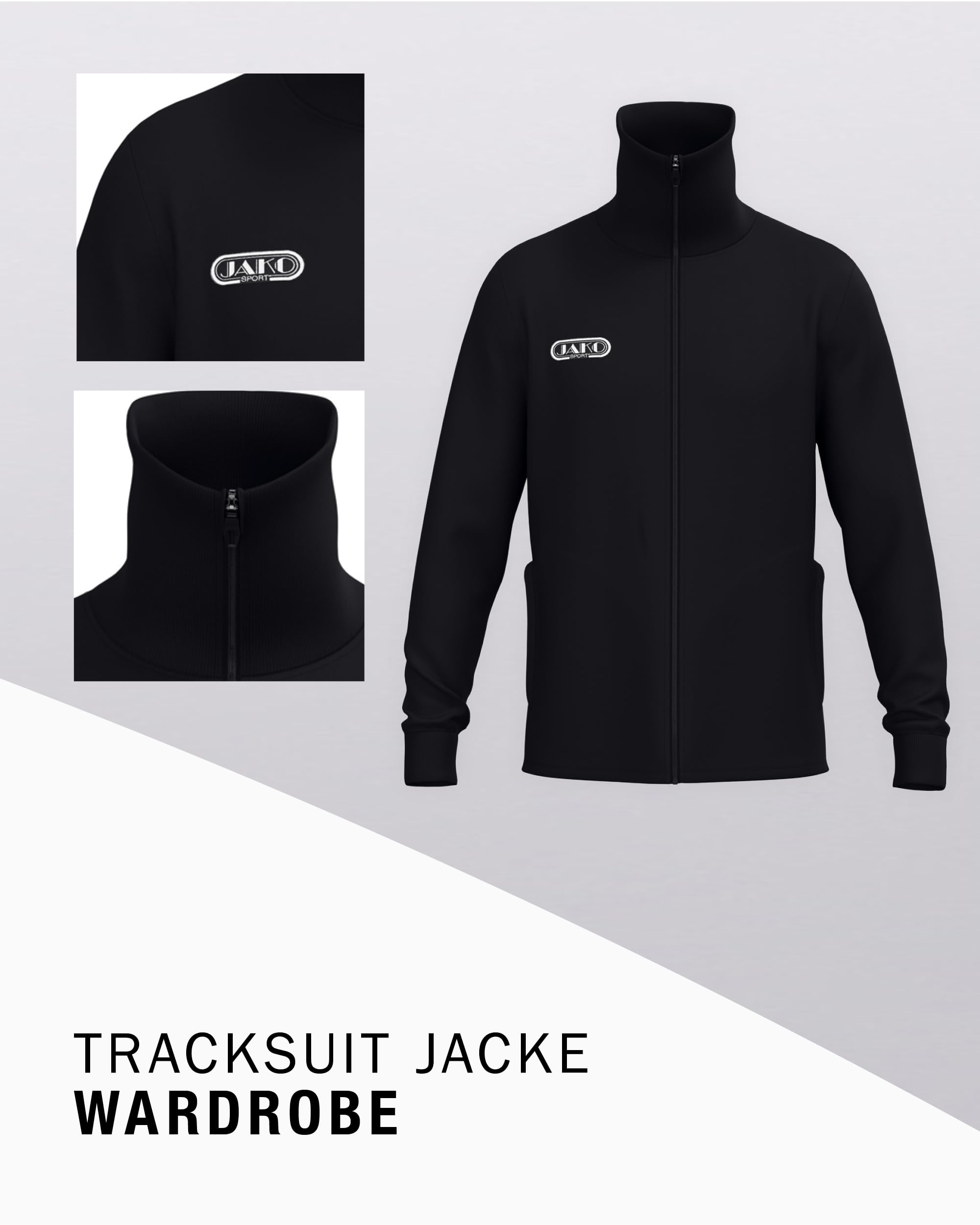 jako-wardrobe-trainingsjacke-schwarz-retro-logo image 3