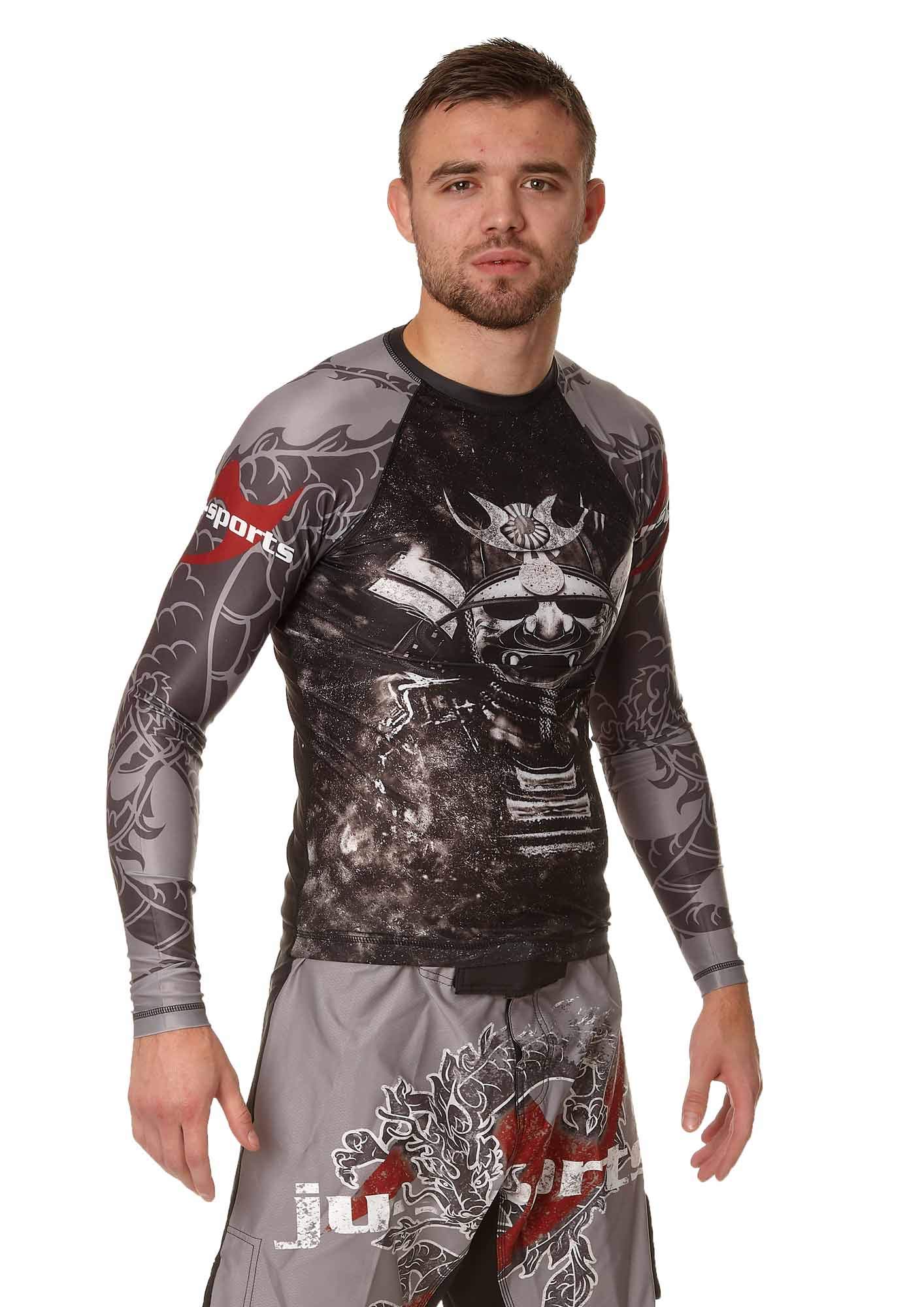 ju-sports-rash-guards-dark-line-kabuto-rashguard-langarm image 2