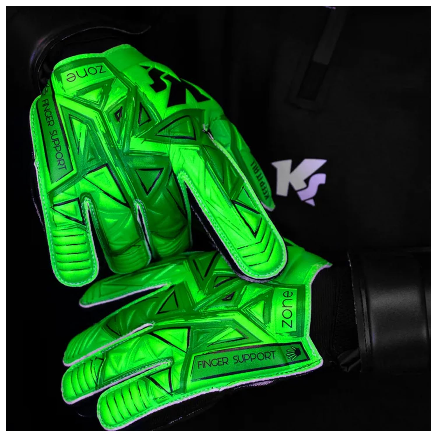 keepersport-varan7-zone-torwarthandschuhe-gr-e-4-fingersave-gr-n image 5