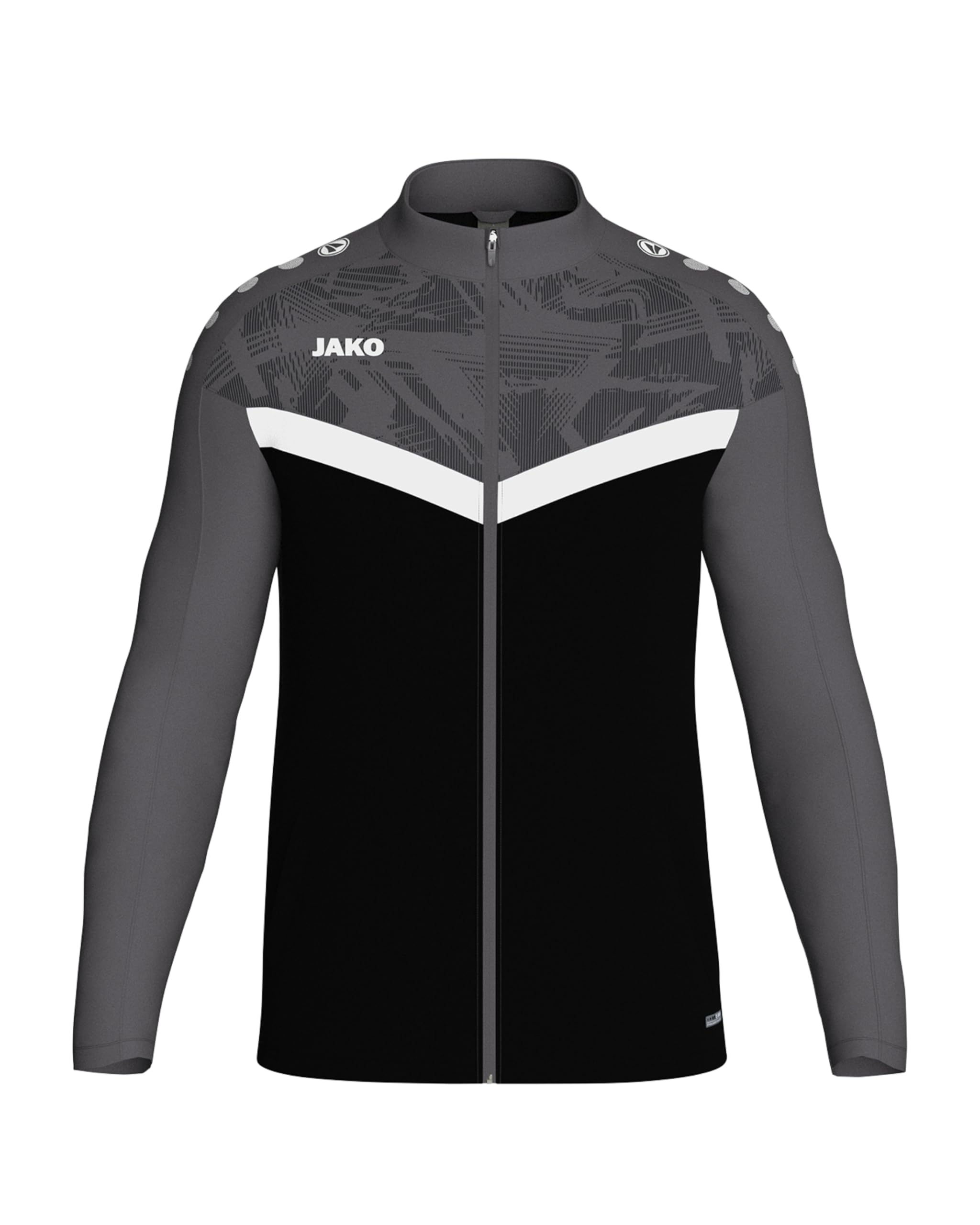 jako-iconic-polyesterjacke-kinder-128-schwarz-anthrazit image 8