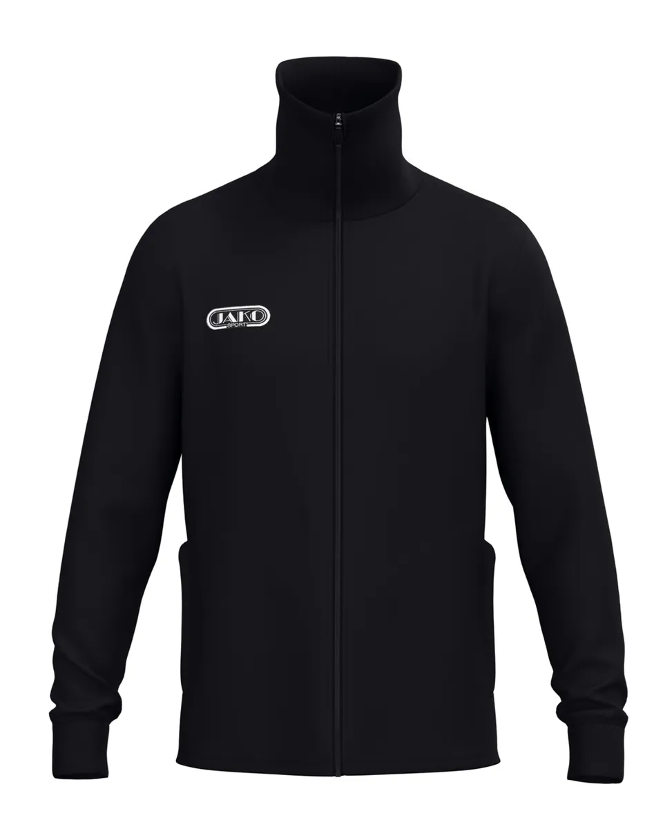 jako-wardrobe-trainingsjacke-schwarz-retro-logo image 1