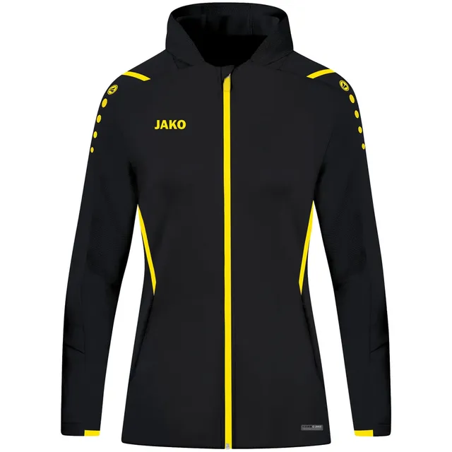 jako-challenge-trainingsjacke-mit-kapuze-schwarz-citro-gr-34 image 1