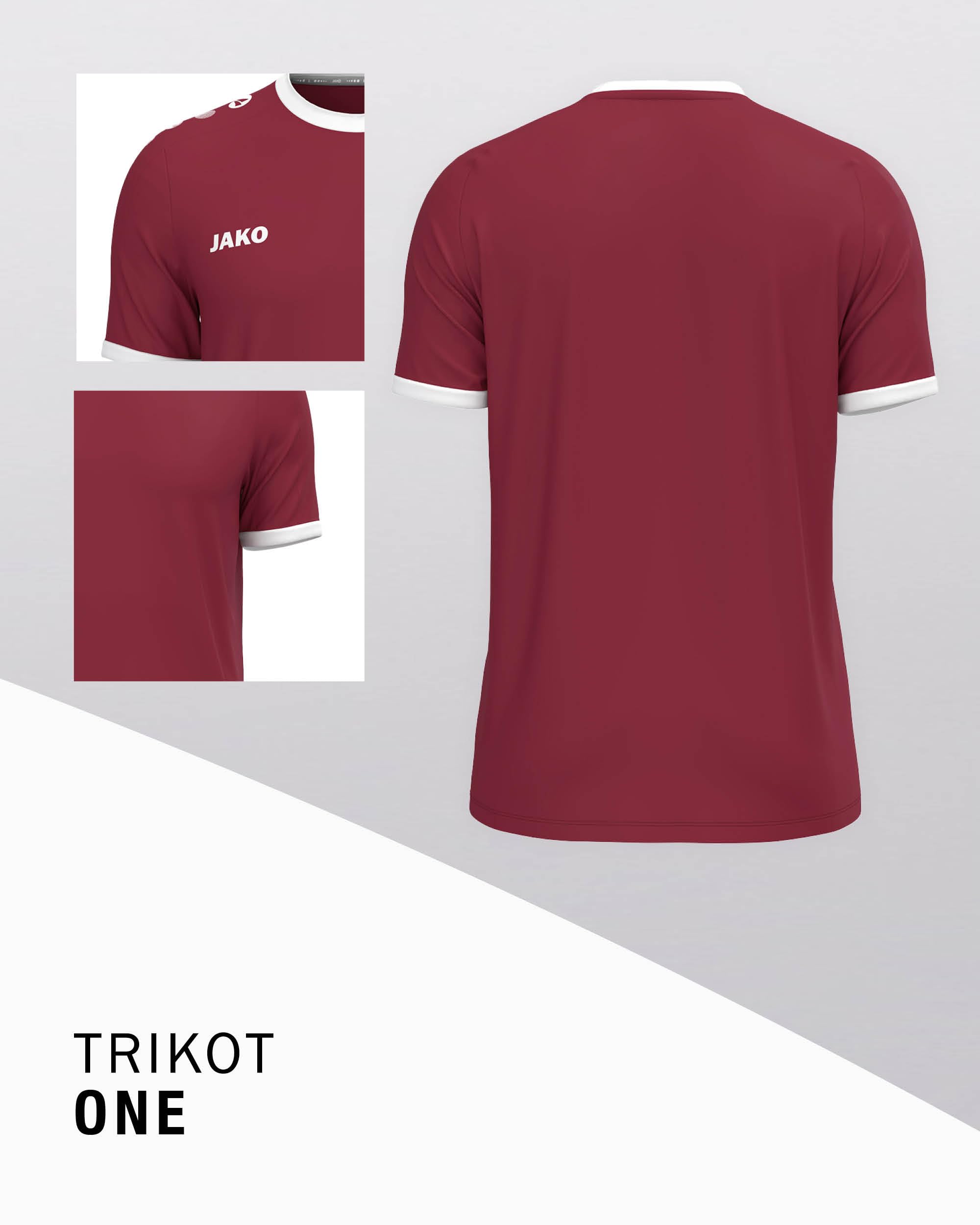 jako-one-kurzarm-trikot-wei-atmungsaktiv-recyclingpolyester image 4