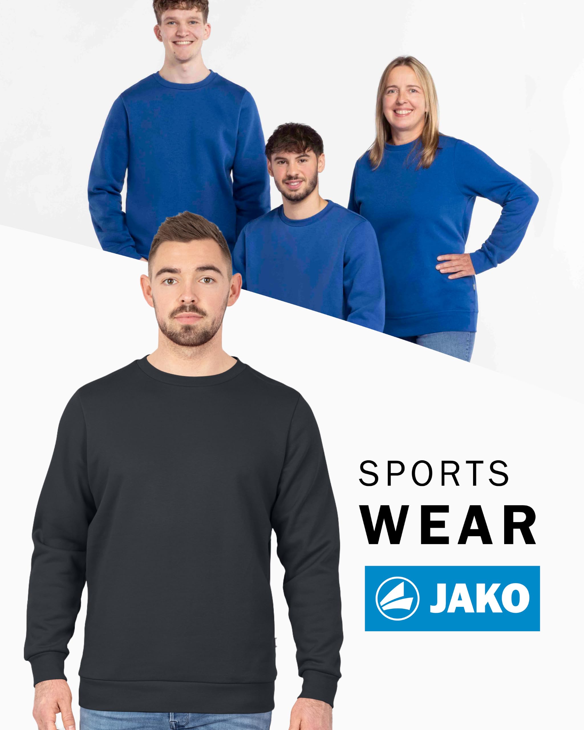 jako-base-sweat-pullover-herren-schwarz-baumwolle image 3