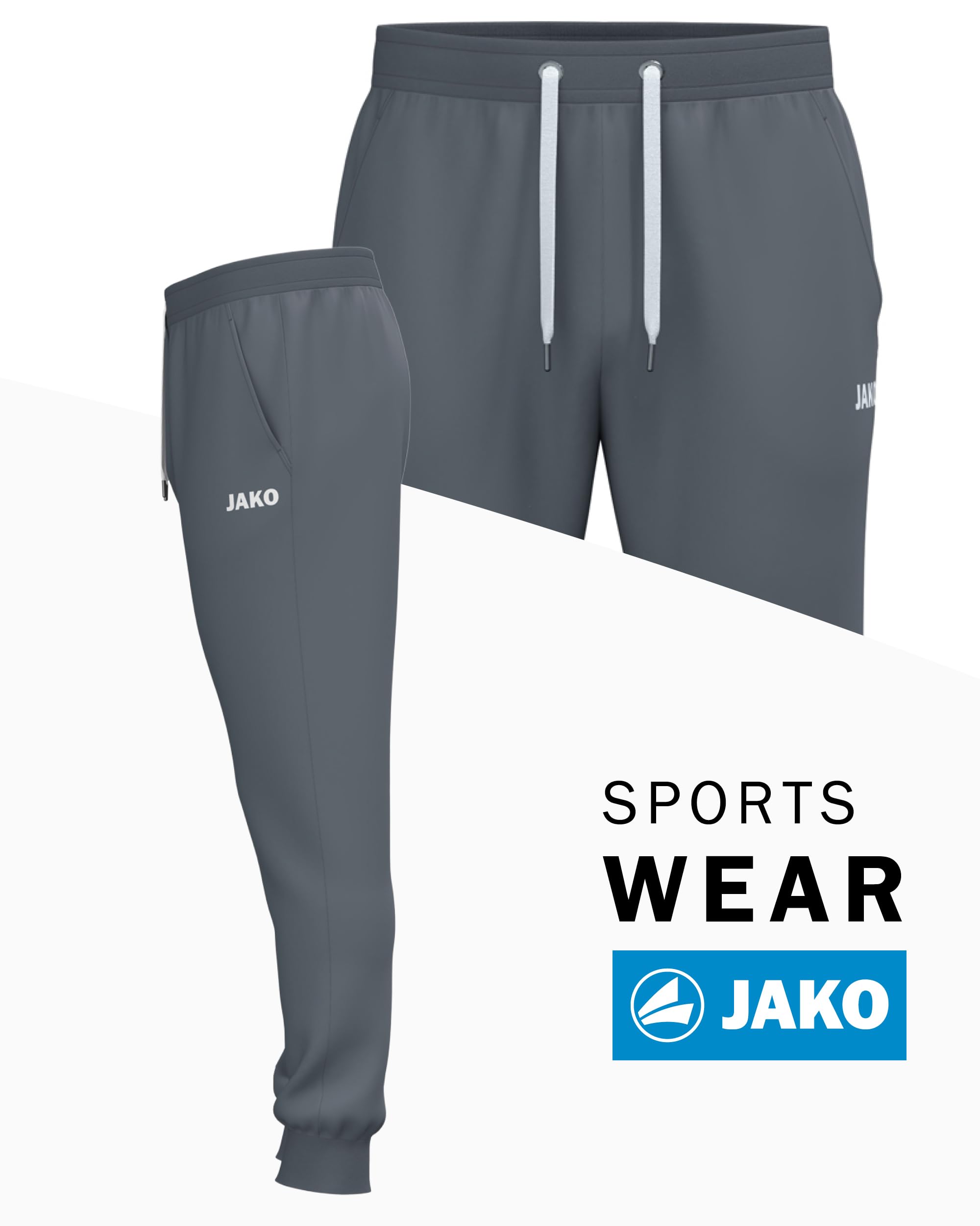 jako-one-cotton-jogginghose-herren-schwarz-baumwolle image 2