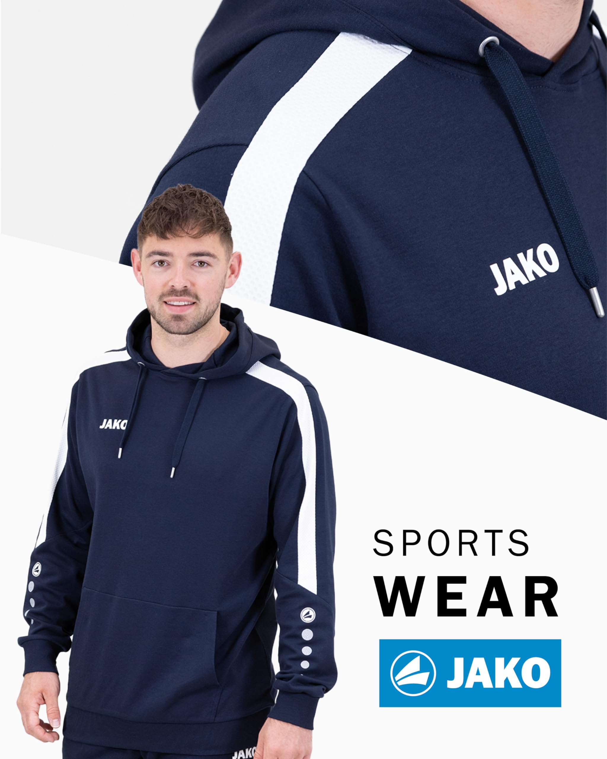 jako-challenge-hoody-kinder-marine-128-atmungsaktiv image 2
