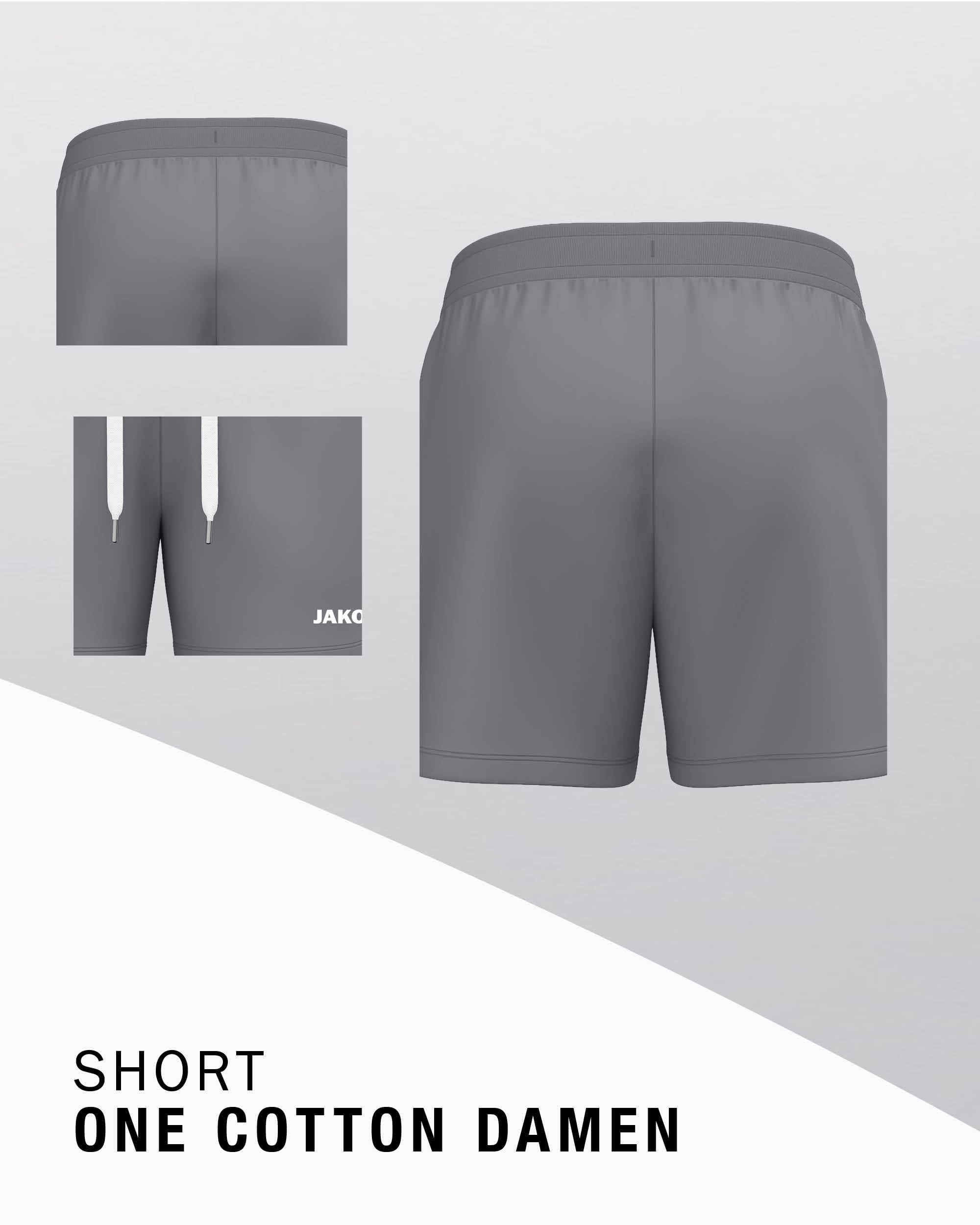 jako-one-cotton-joggingshorts-damen-34-grau image 3