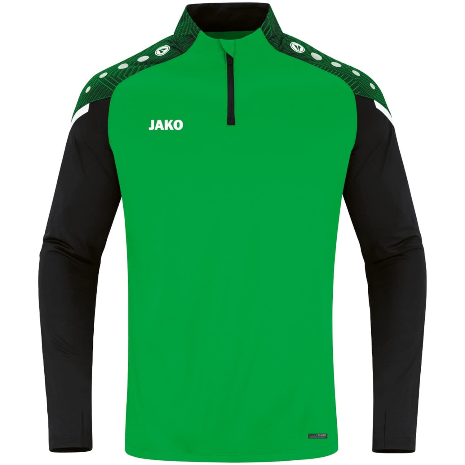 jako-performance-kinder-ziptop-128-schwarz-wei-grau image 8