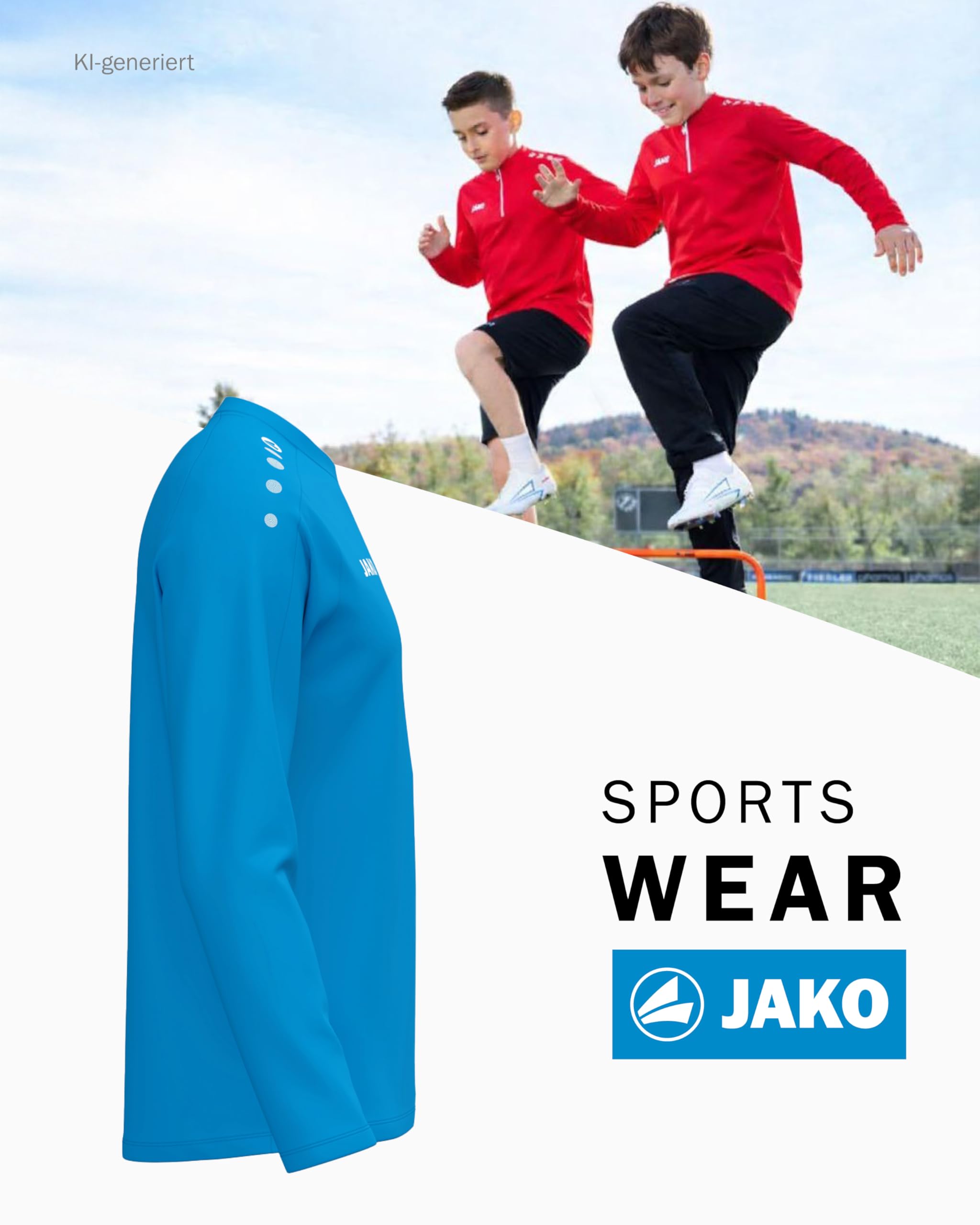 jako-one-sweatshirt-kinder-wei-116-mit-micro-fleece image 3