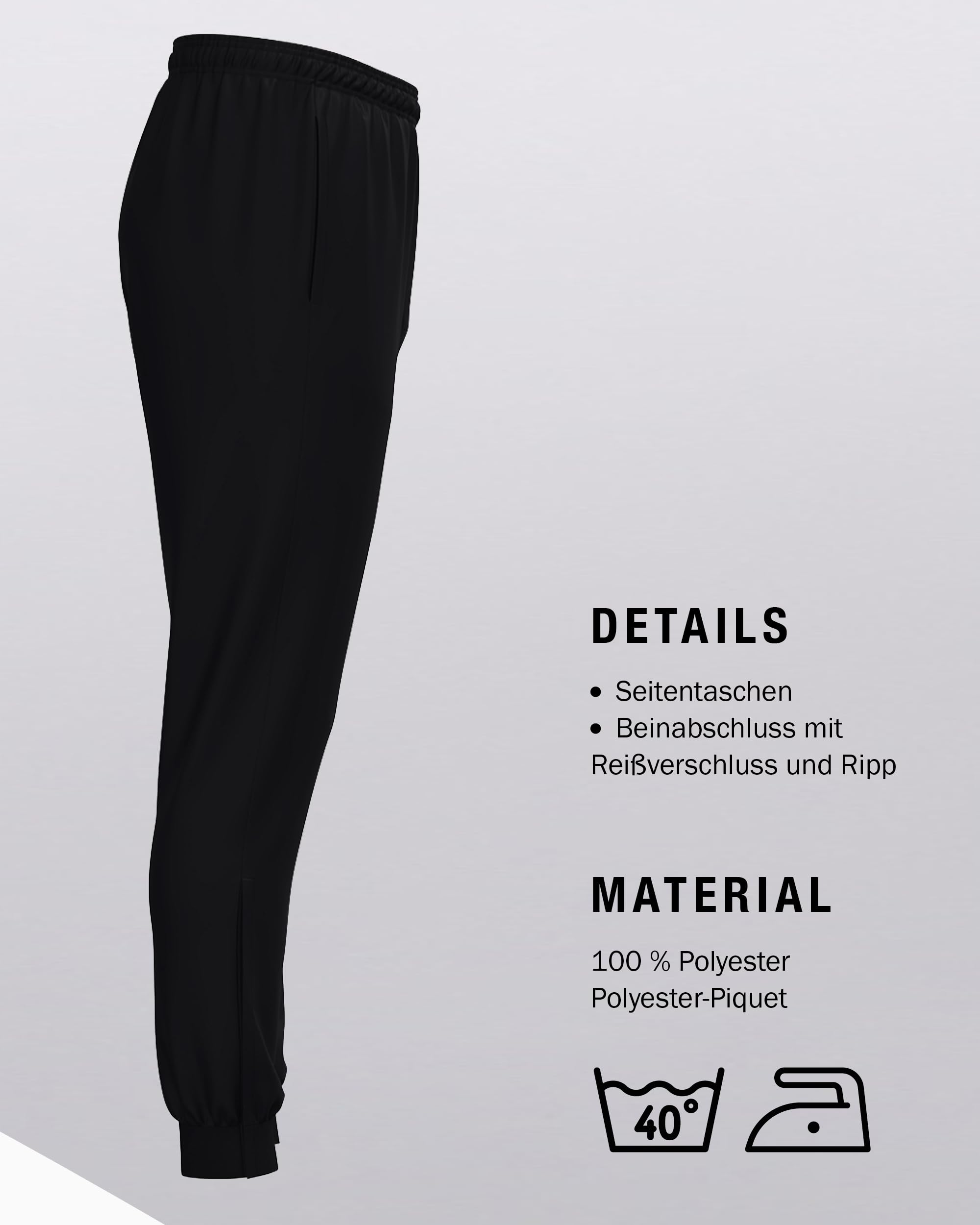 jako-one-polyesterhose-langgr-e-schwarz-atmungsaktiv image 4