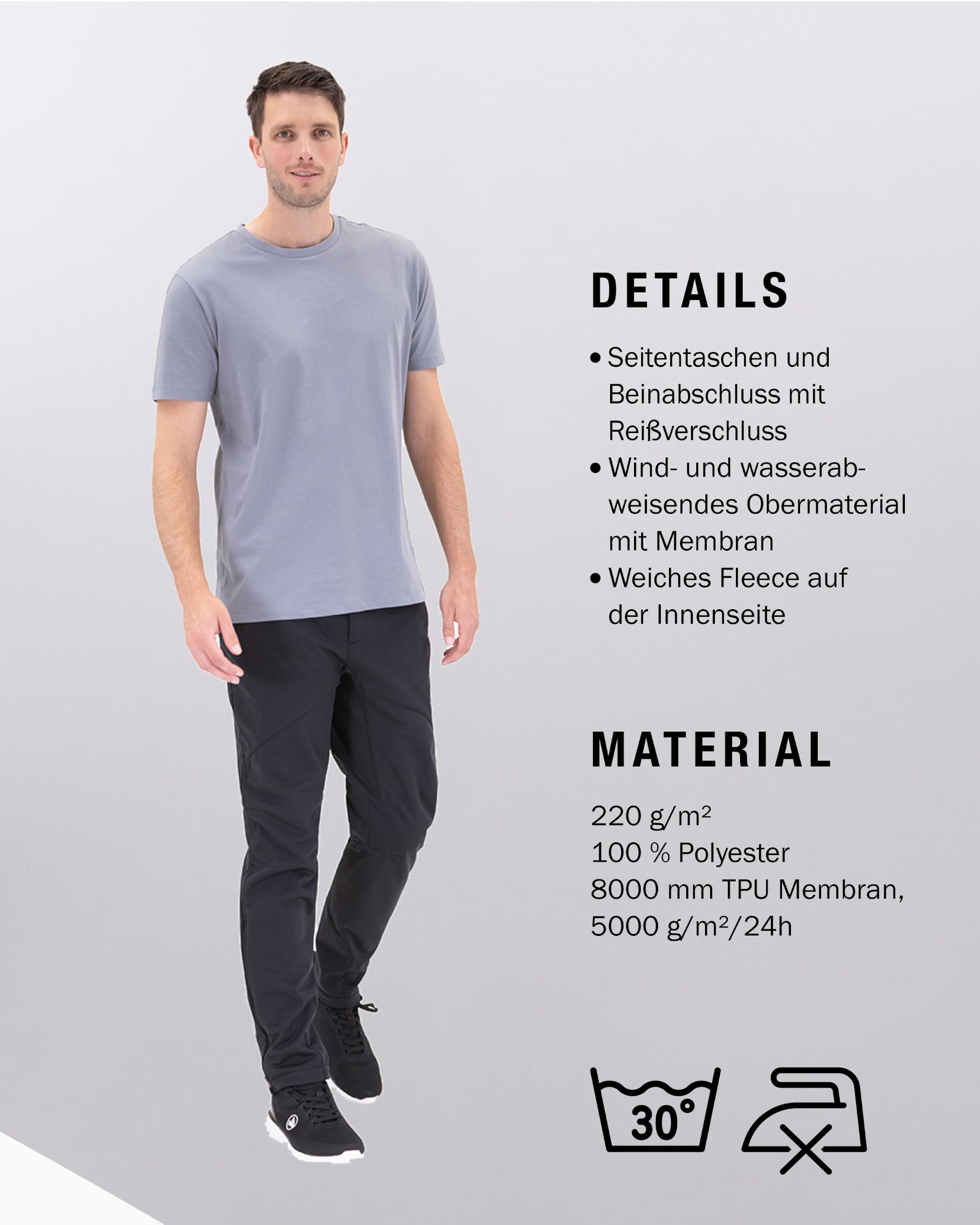 jako-challenge-softshellhose-herren-schwarz-3xl-regen image 4