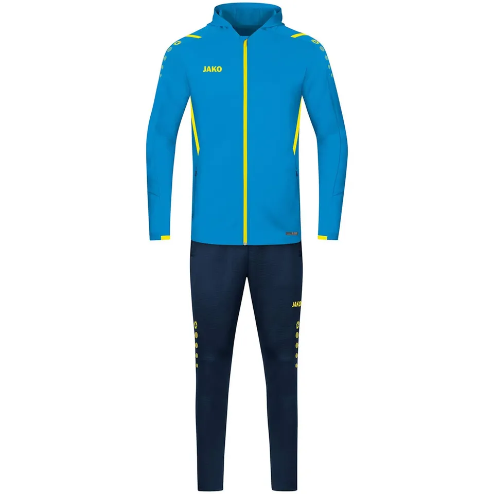 jako-challenge-kinder-trainingsanzug-mit-kapuze-schwarz-wei-152 image 1