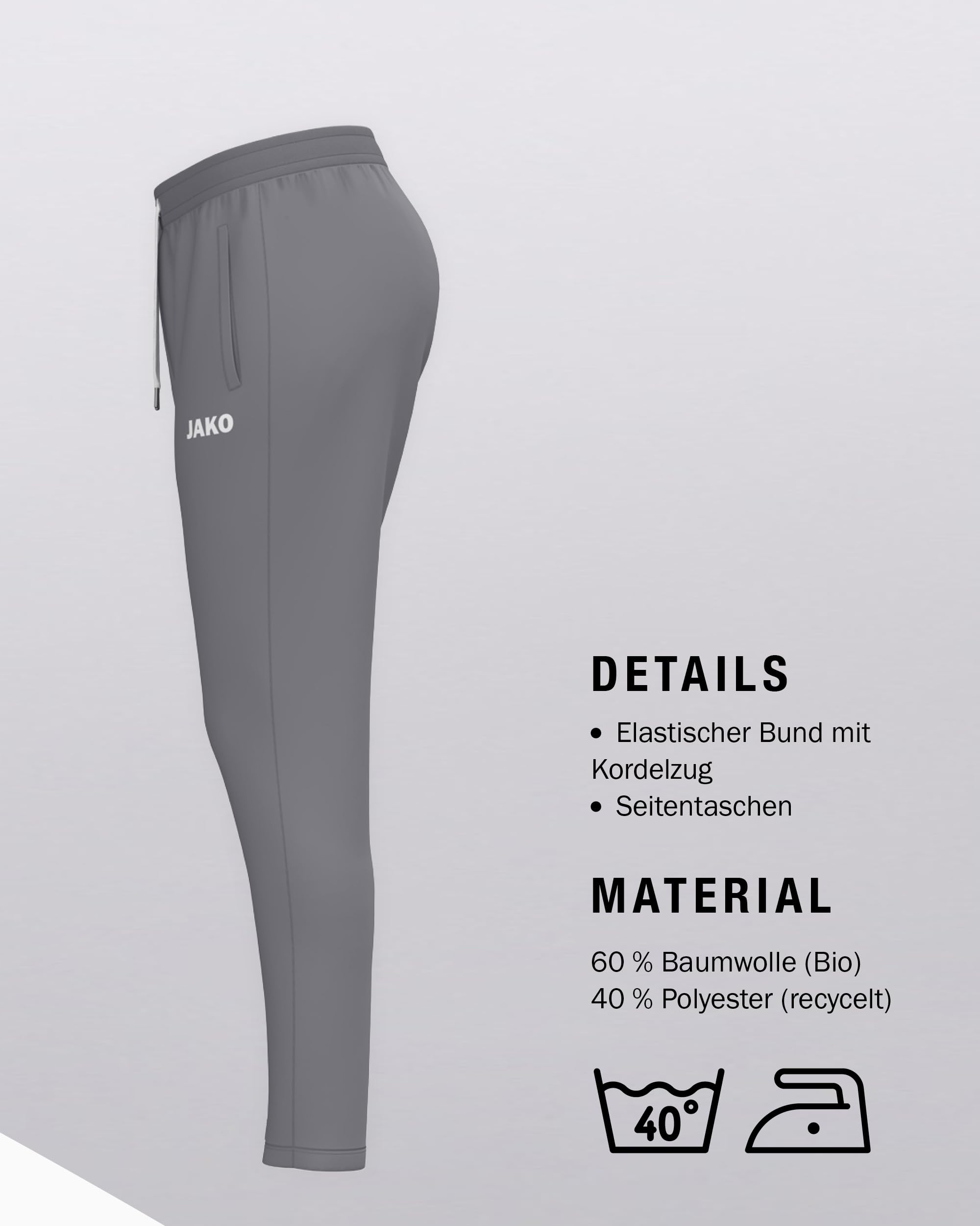 jako-one-jogginghose-damen-baumwolle-gr-38-schwarz image 4