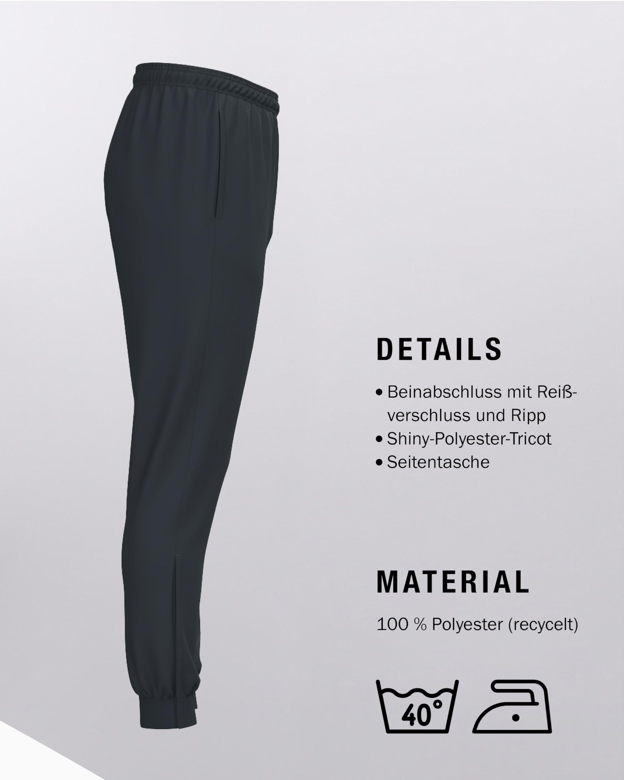 jako-one-polyesterhose-herren-keep-dry-seitentaschen image 5