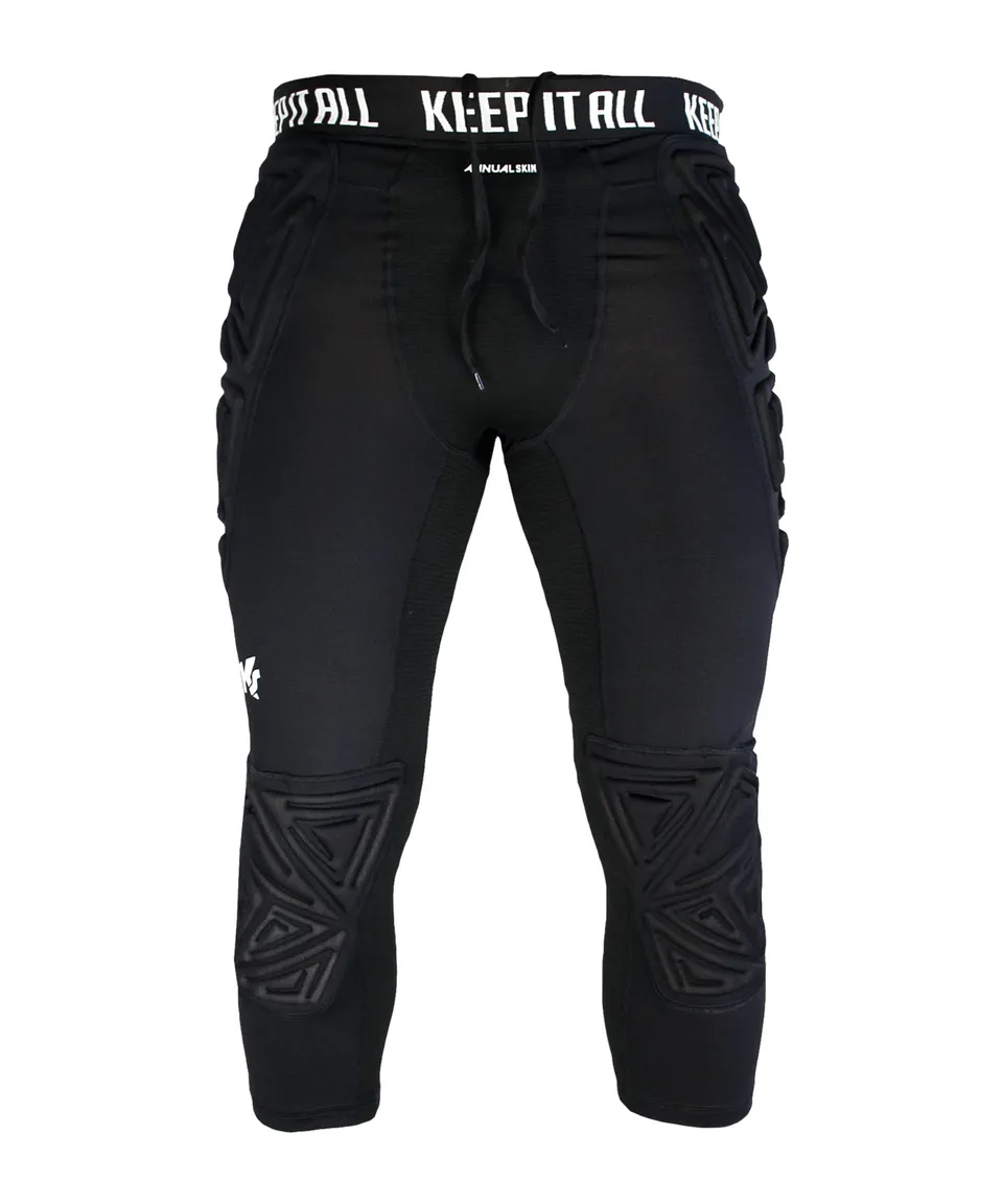 keepersport-powerpadded-torwarthose-3-4-schwarz image 1