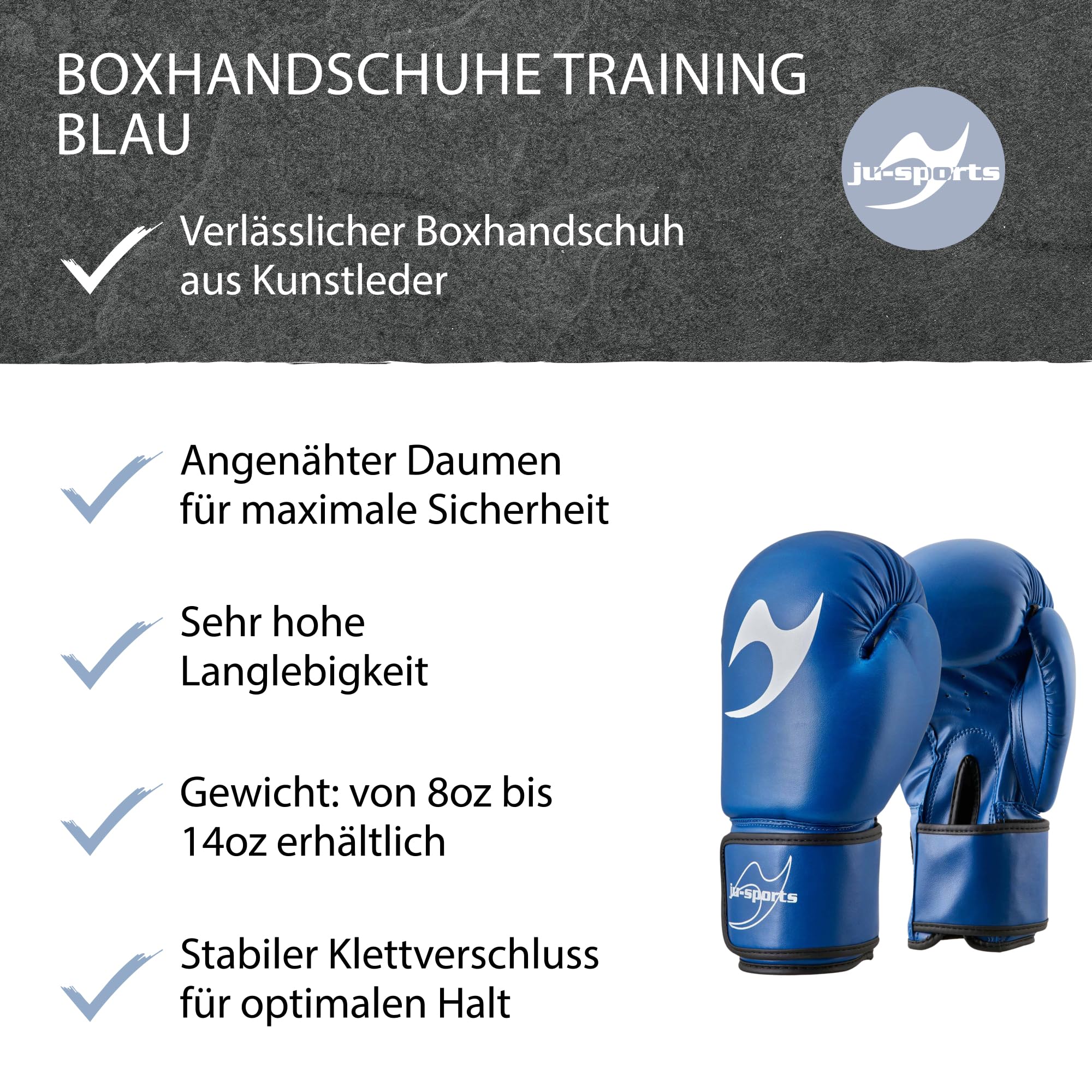 ju-sports-boxhandschuhe-10-oz-blau-pu-training image 5