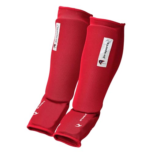 ju-sports-spann-schienbeinschoner-m-rot-baumwolle image 7