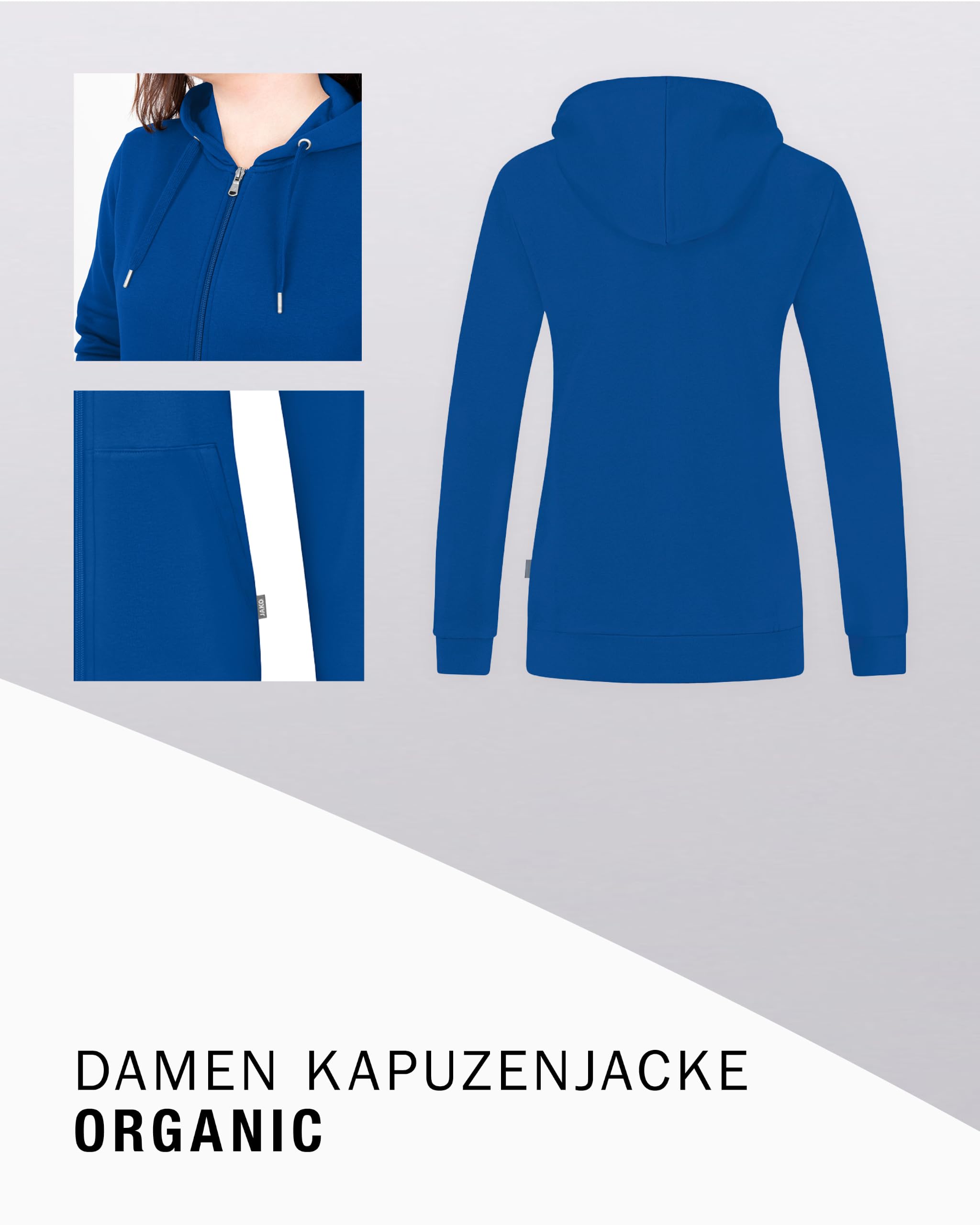 jako-base-kapuzenjacke-damen-organic-baumwolle image 4