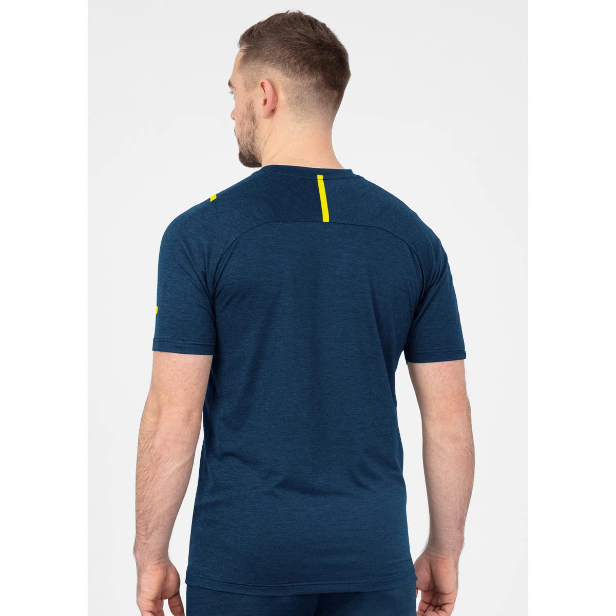 jako-challenge-t-shirt-herren-melange-mit-kontrast-tape image 4