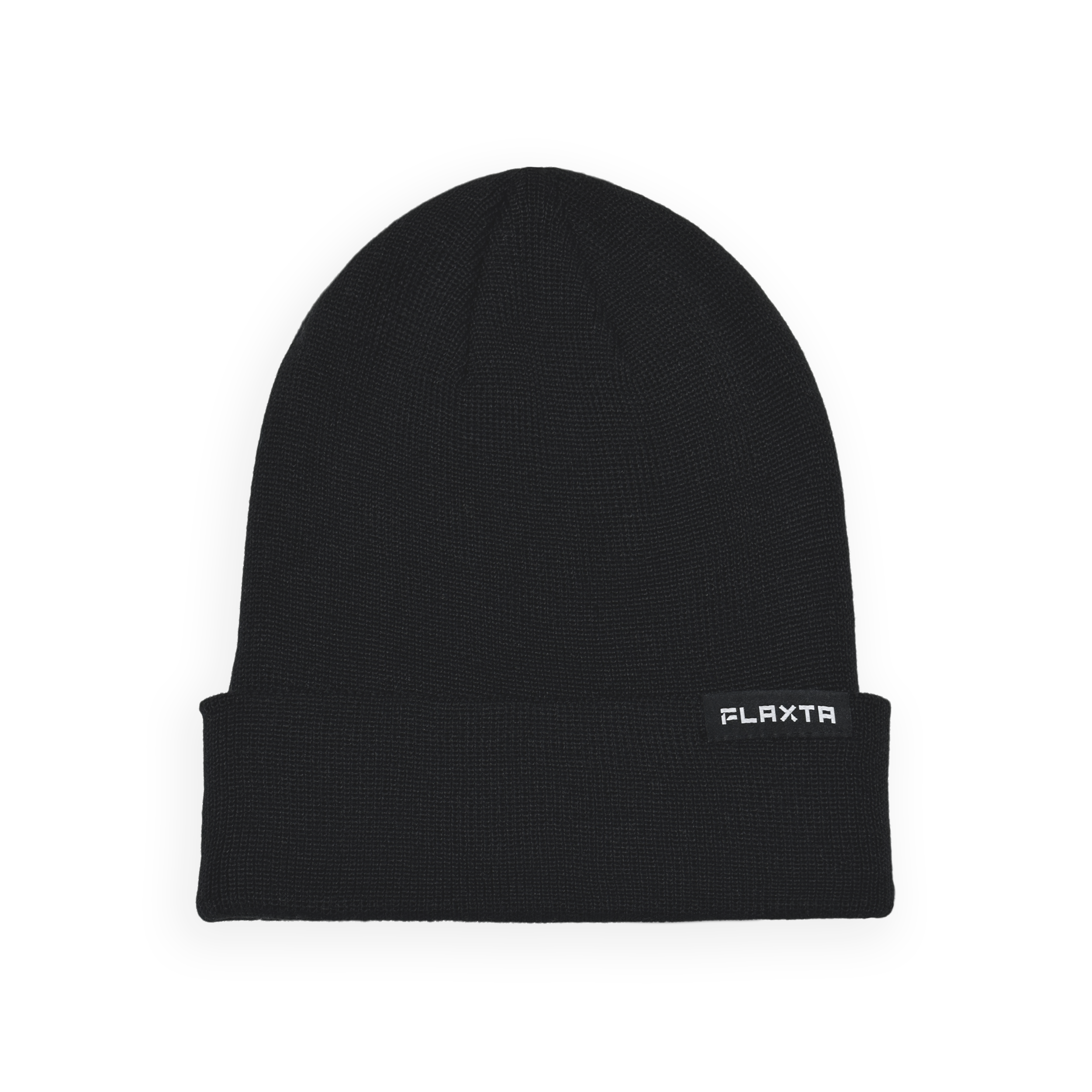 flaxta-high-top-beanie-strickm-tze-schwarz-recycelt-one-size image 1