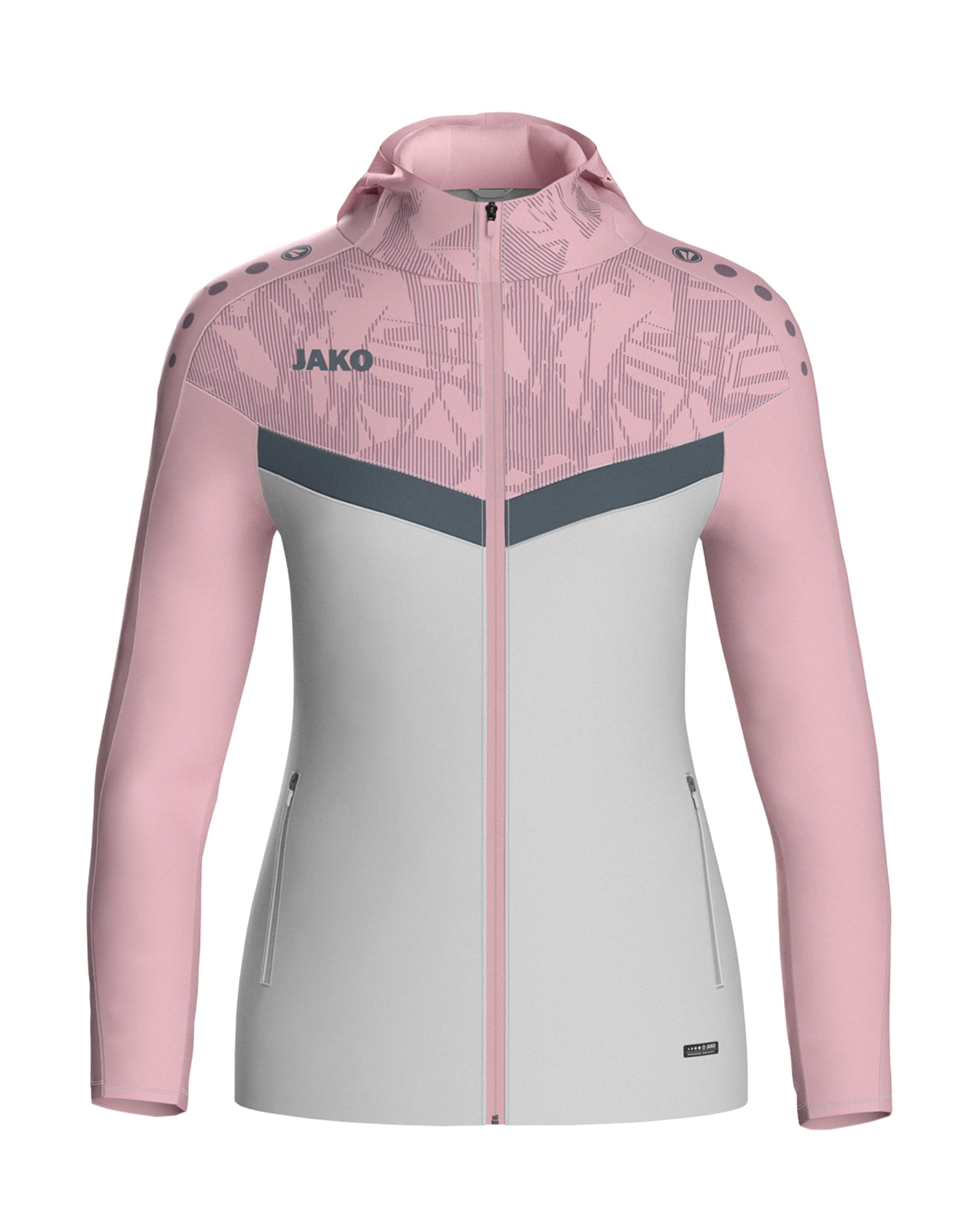 jako-iconic-kapuzenjacke-unisex-schwarz-soft-yellow image 8