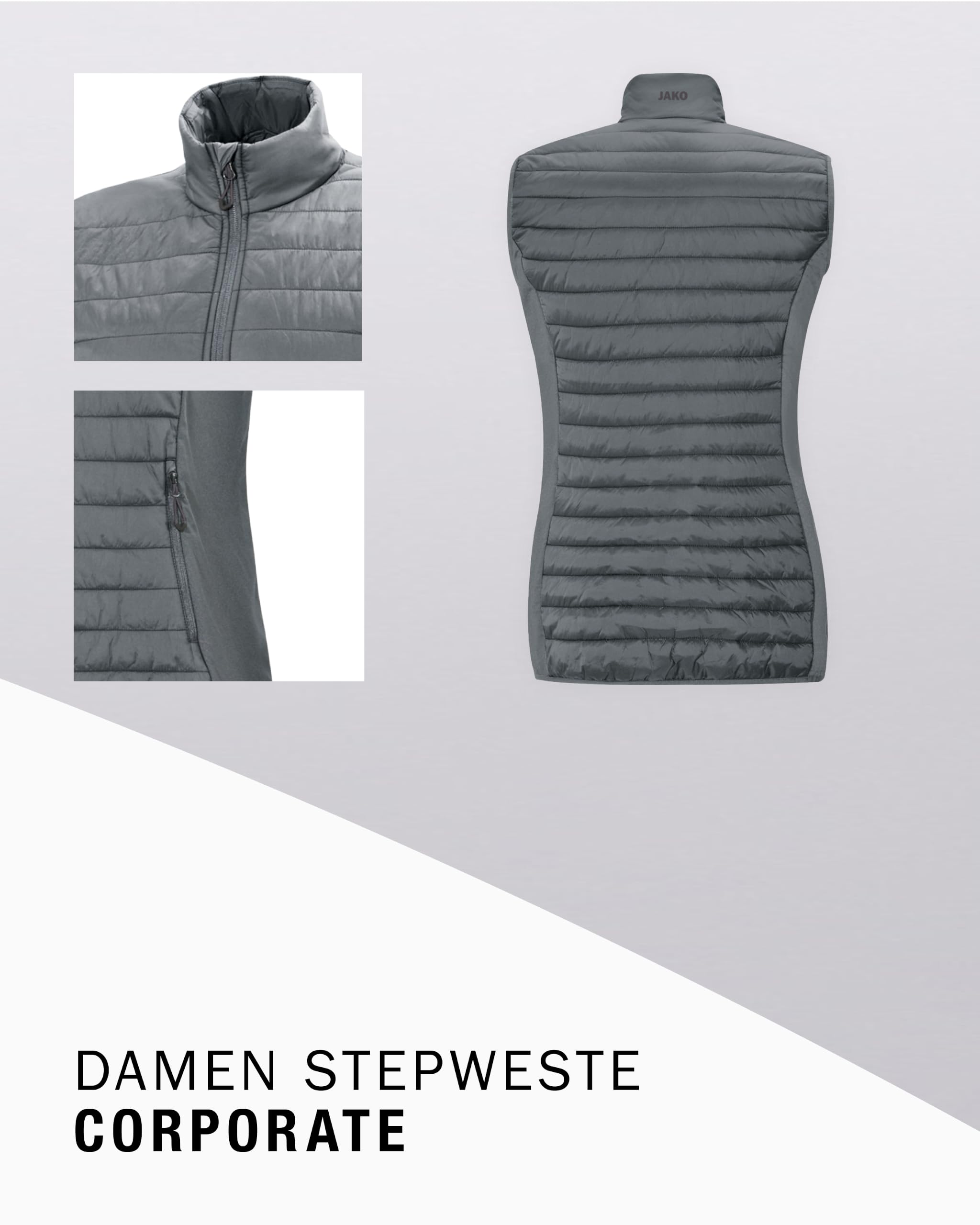 jako-base-steppweste-damen-38-blau-winddicht image 5