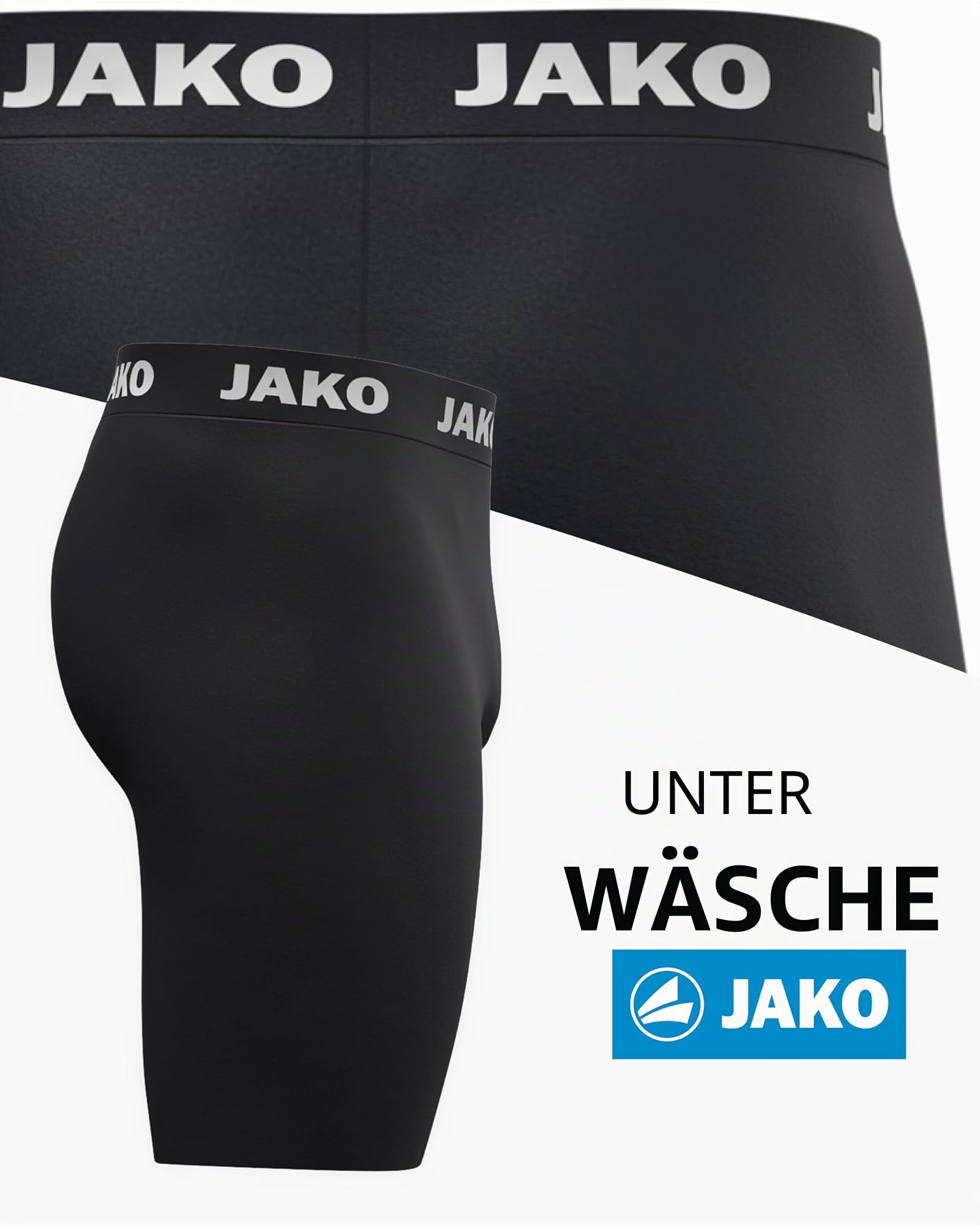 jako-base-tight-function-short-herren-schwarz-m-keepdry image 2