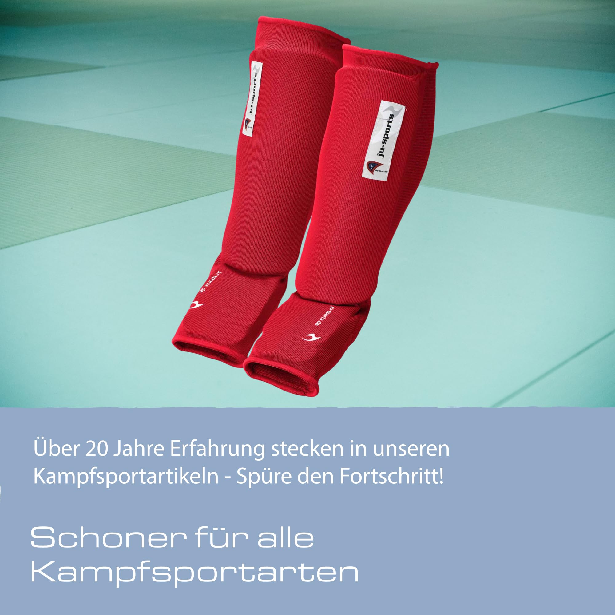 ju-sports-spann-schienbeinschoner-m-rot-baumwolle image 6