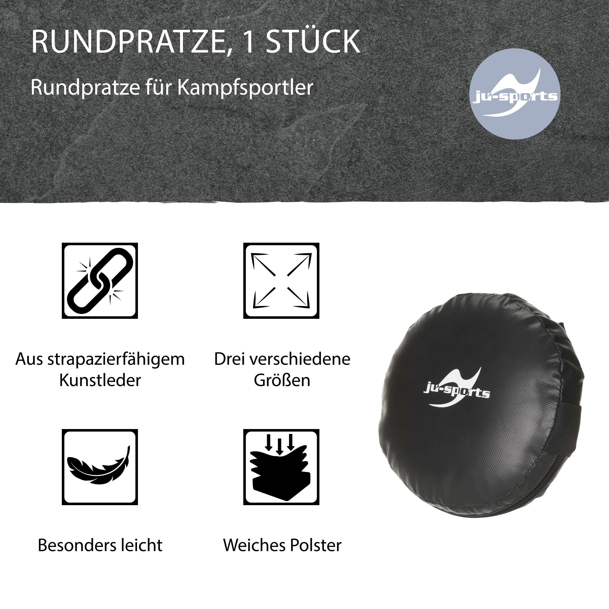 ju-sports-rund-pratze-32-cm-schlagpolster-kunstleder-1-st-ck image 3