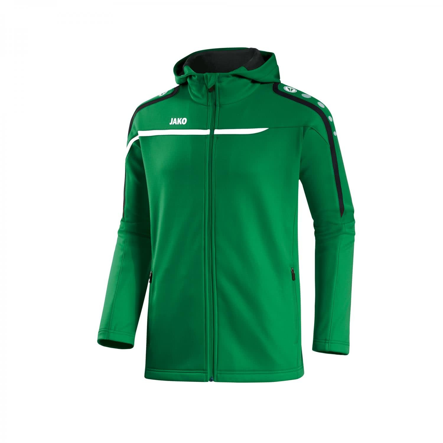 jako-performance-kapuzenjacke-herren-schwarz-wei-grau image 5