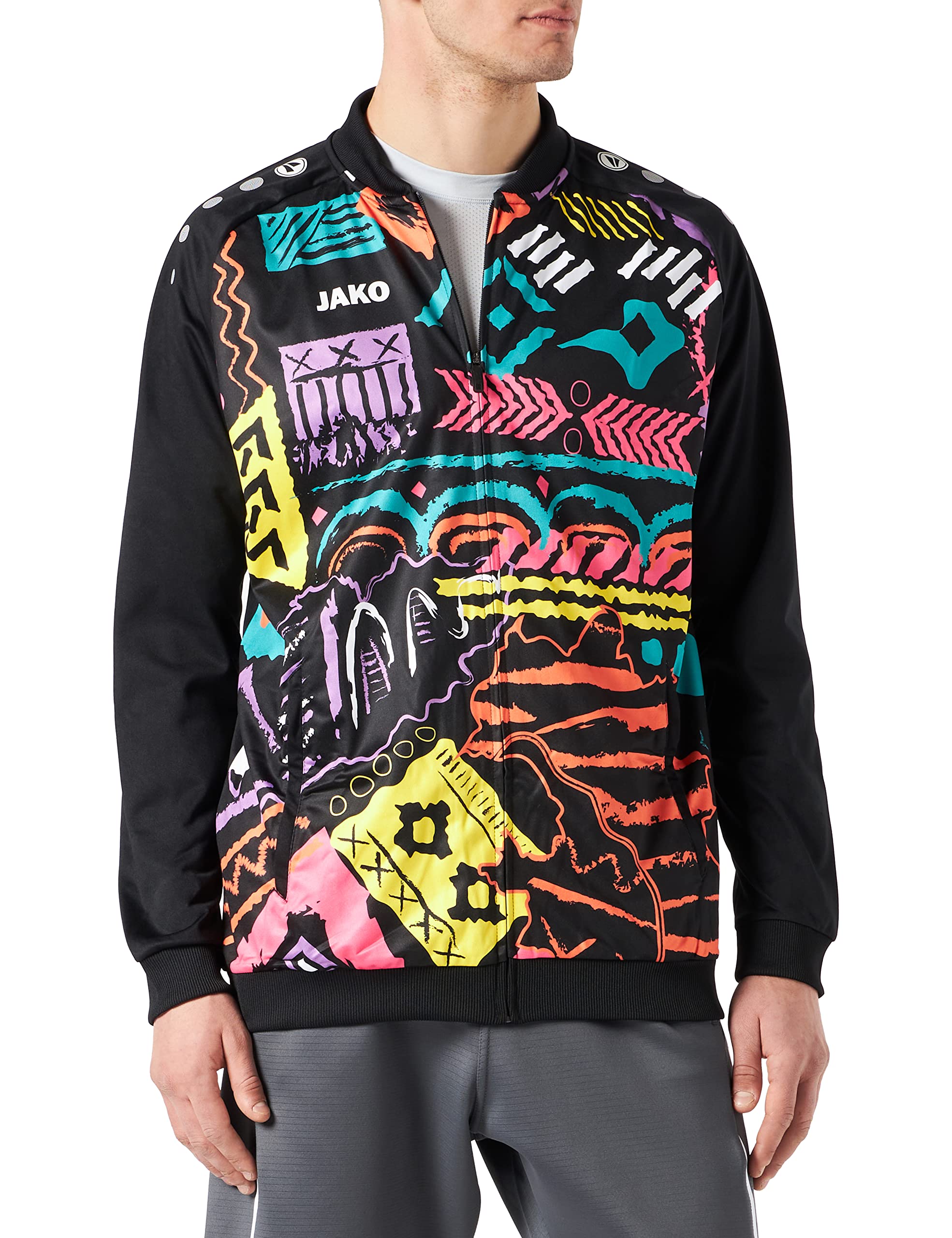 jako-tropicana-einlaufjacke-herren-schwarz-anthrazit-l image 2