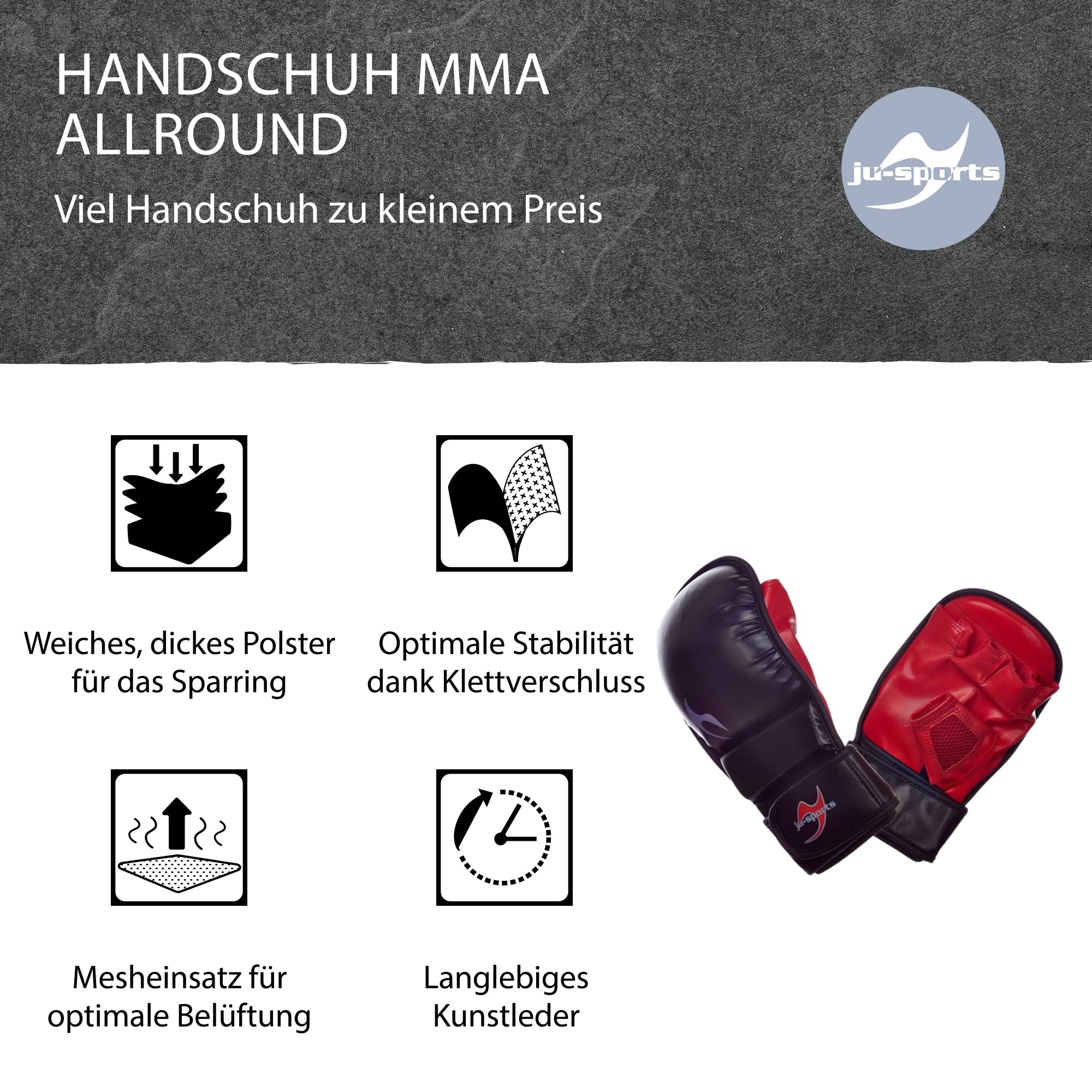 ju-sports-allround-mma-handschuhe-kunstleder-gr-l-mit-daumenschutz image 3