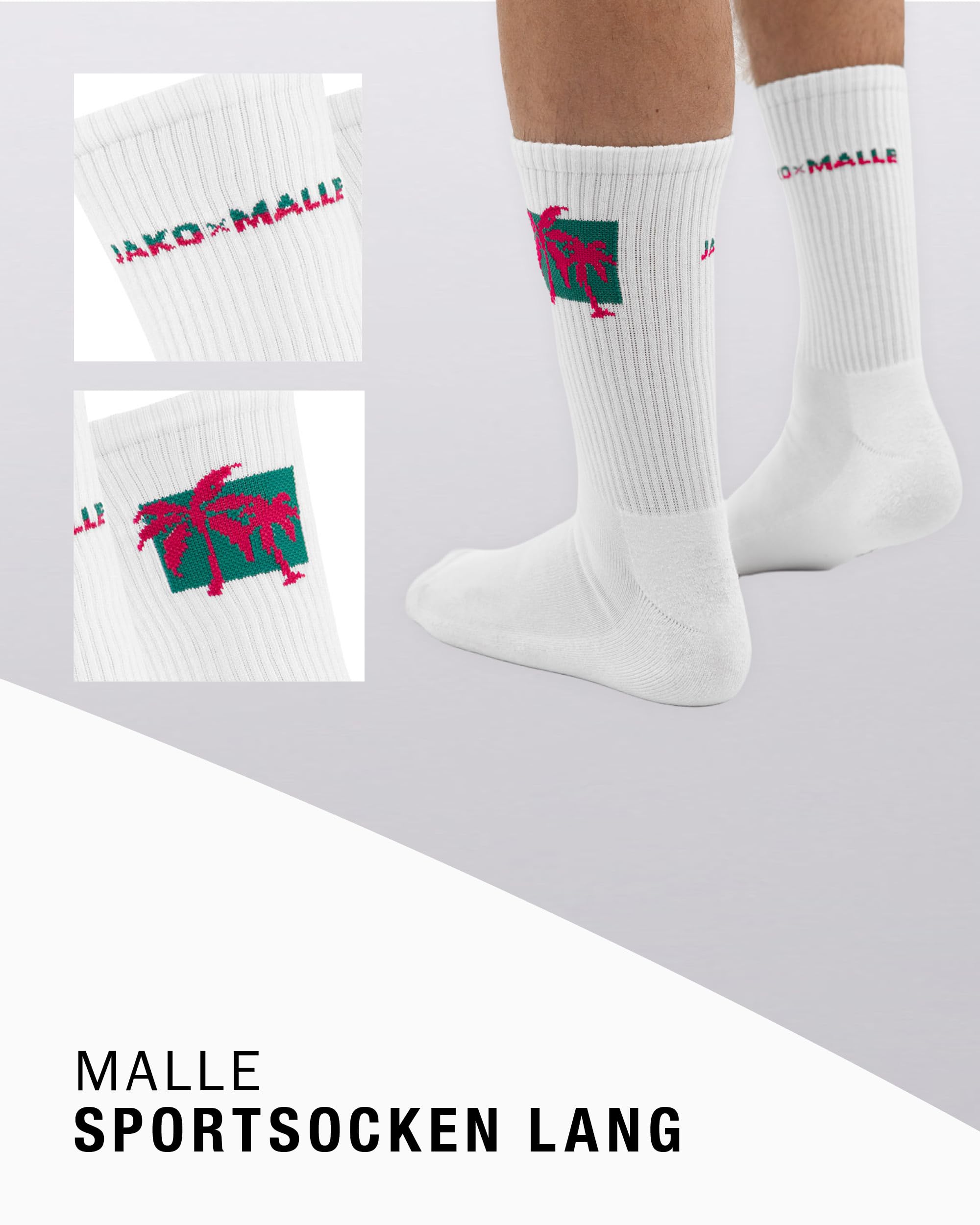jako-malle-sportsocken-35-38-fuchsia-t-rkis-2er-pack image 4