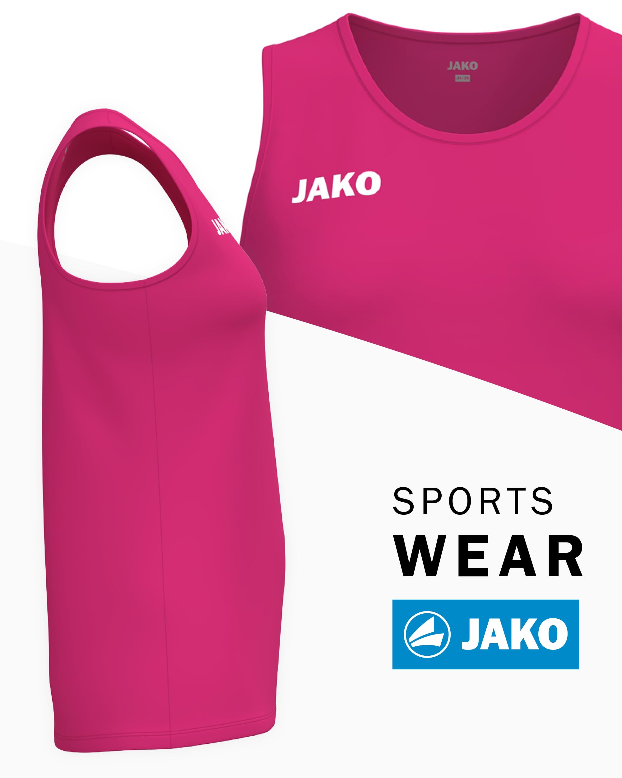 jako-one-tanktop-damen-schwarz-keepdry-recycelt image 2