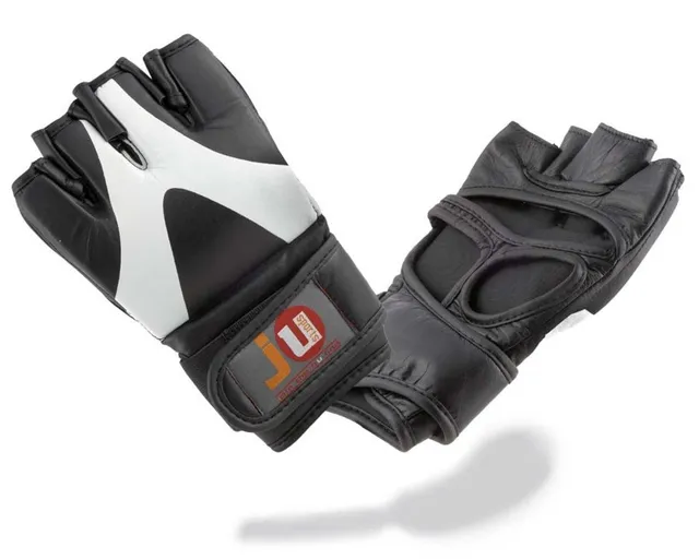 ju-sports-schutzausr-stung-uni-mma-handschuh-v-style-rindsleder-offen image 1
