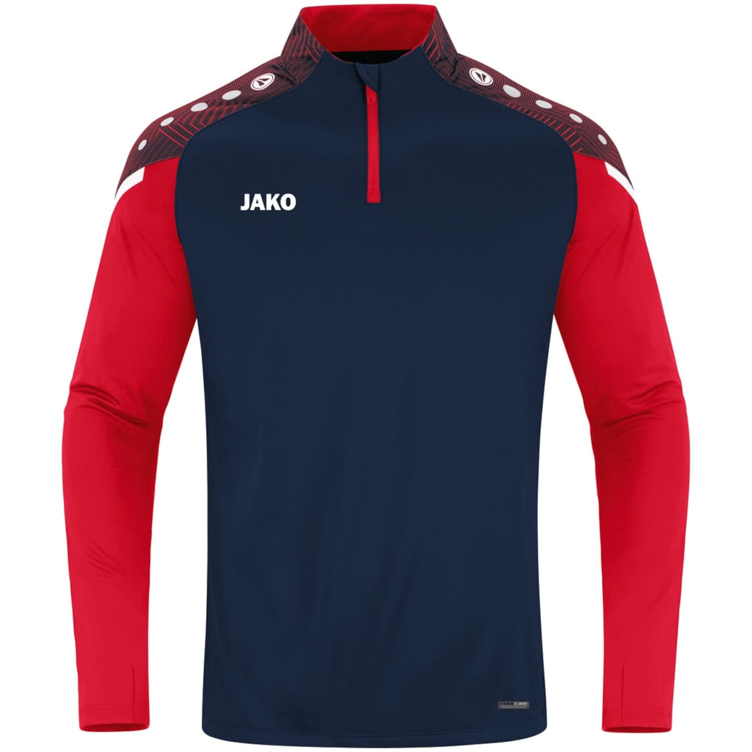 jako-performance-kinder-ziptop-128-schwarz-wei-grau image 1
