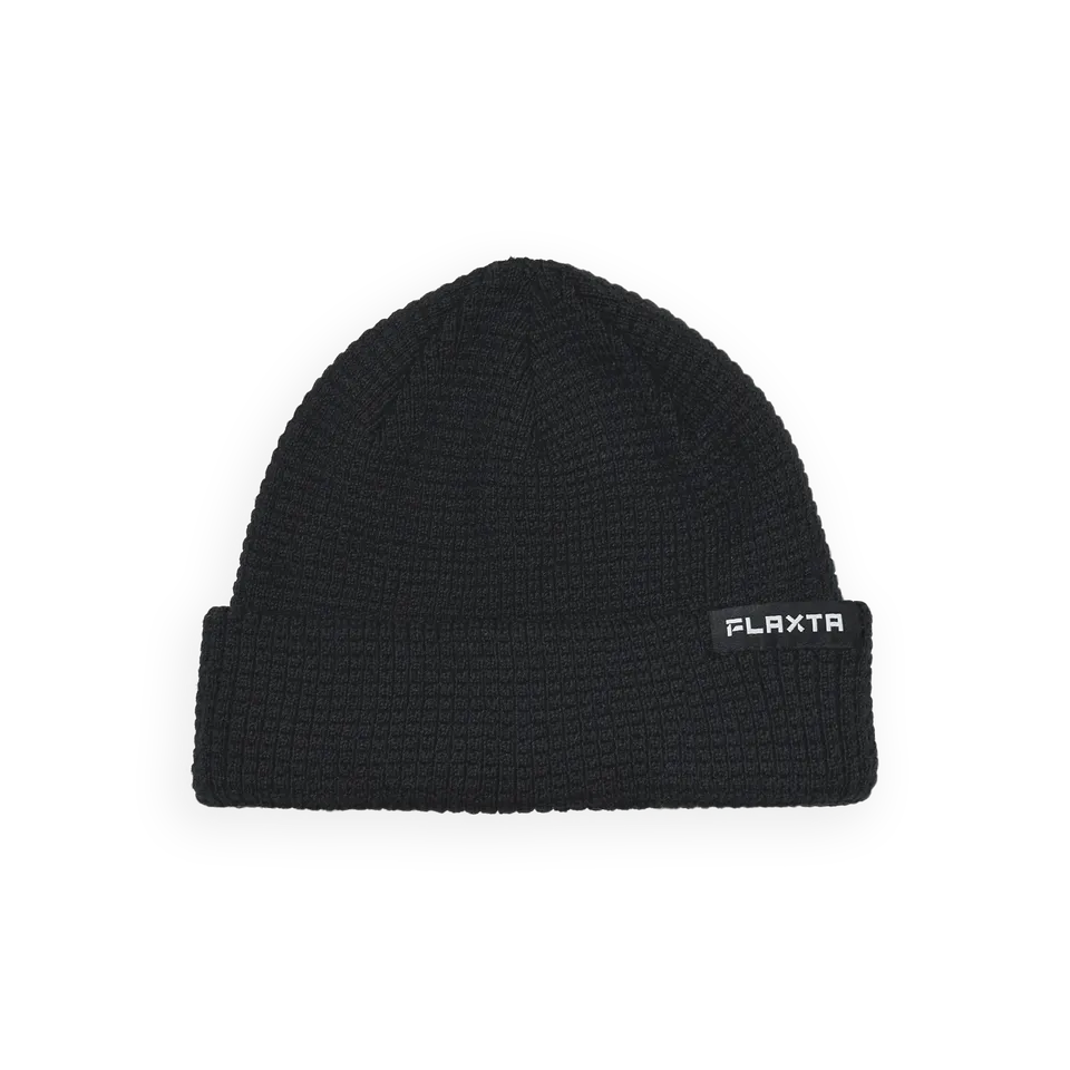 flaxta-low-top-beanie-m-tze-schwarz-recycled image 1