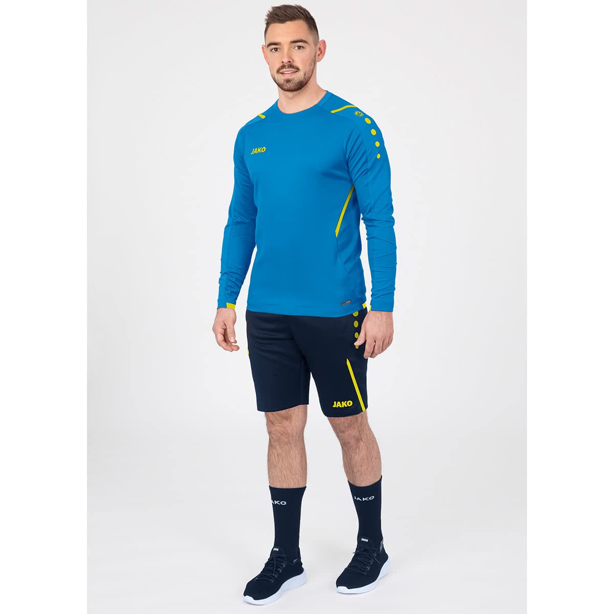 jako-challenge-sweatshirt-kinder-schwarz-wei-s-baumwolle image 6
