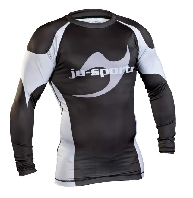 ju-sports-pro-c13-rashguard-ls-schwarz-kompressionsshirt-mma image 1