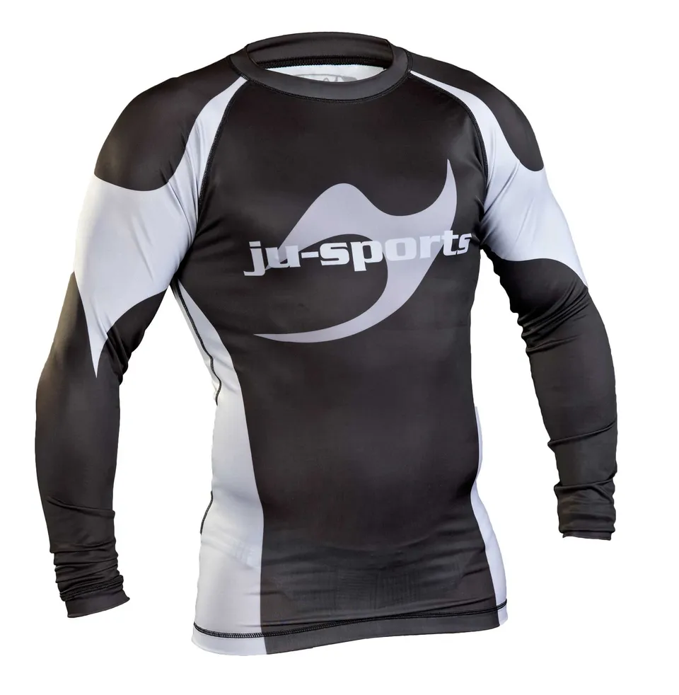 ju-sports-pro-c13-rashguard-ls-schwarz-kompressionsshirt-mma image 1