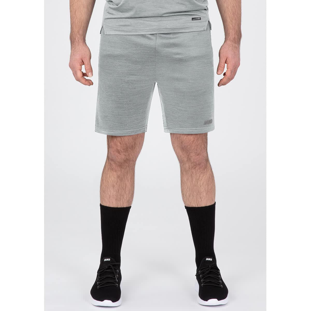 jako-challenge-short-herren-hellgrau-meliert-xl-shorts-melange image 2