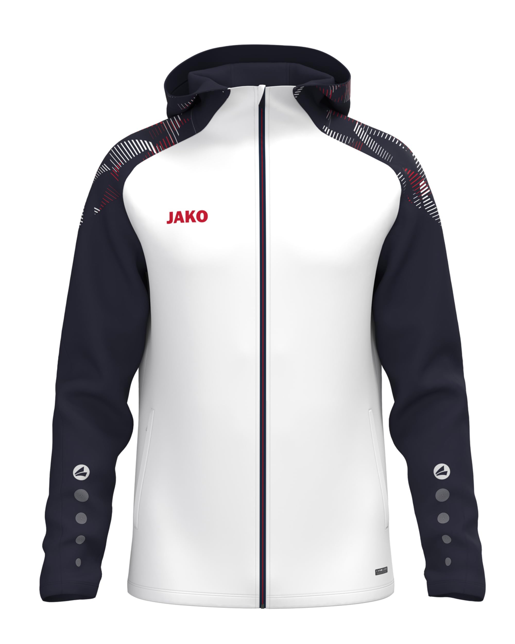 jako-sonic-kapuzenjacke-damen-schwarz-rot-micro-fleece image 8