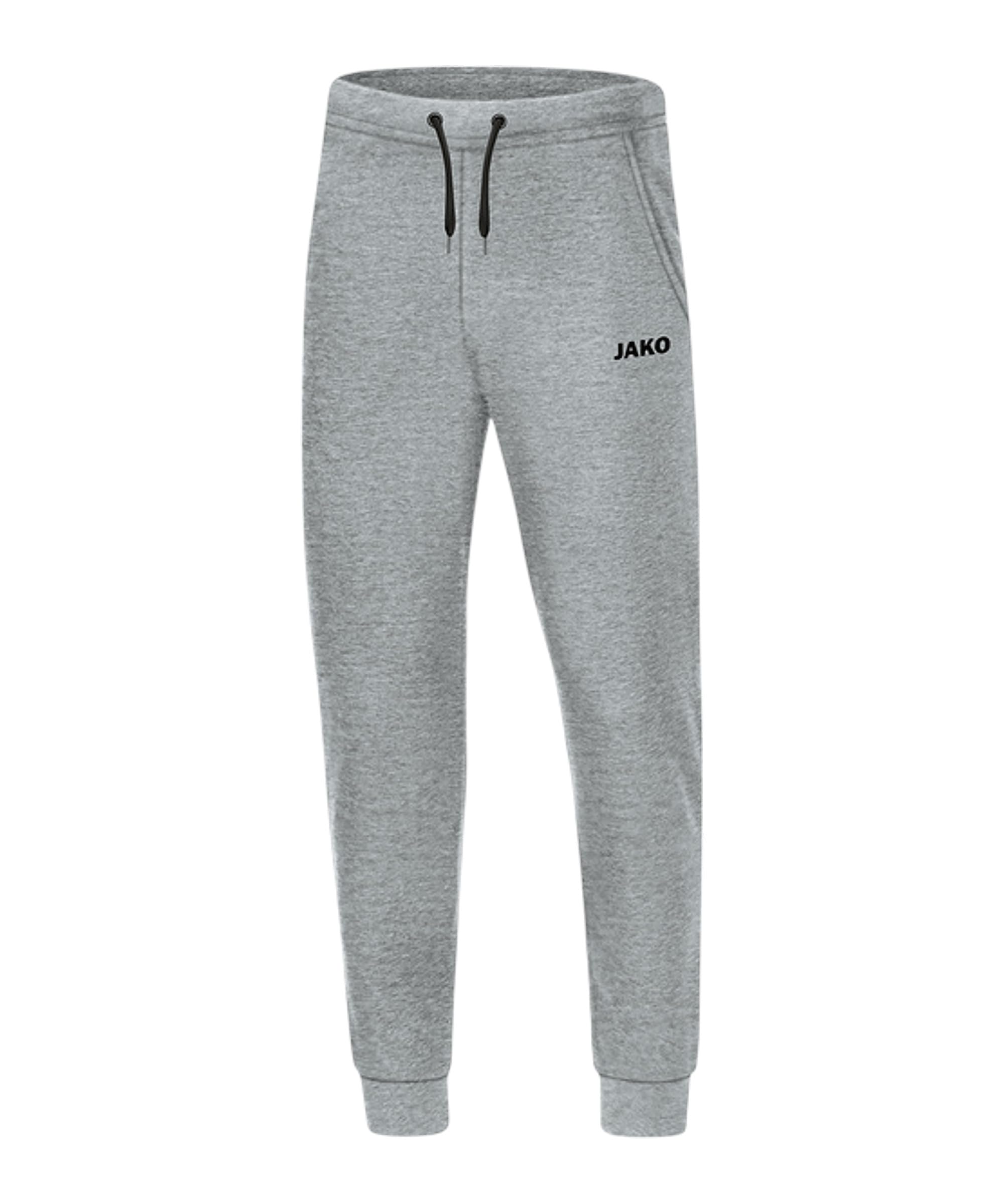 jako-base-jogginghose-kinder-hellgrau-meliert-gr-152 image 1