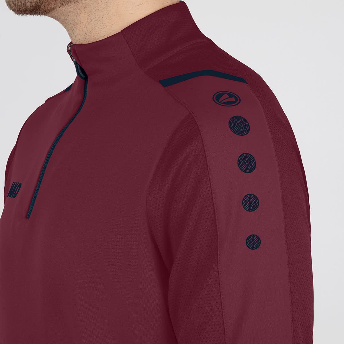 jako-challenge-ziptop-herren-m-schwarz-wei-fleece image 7