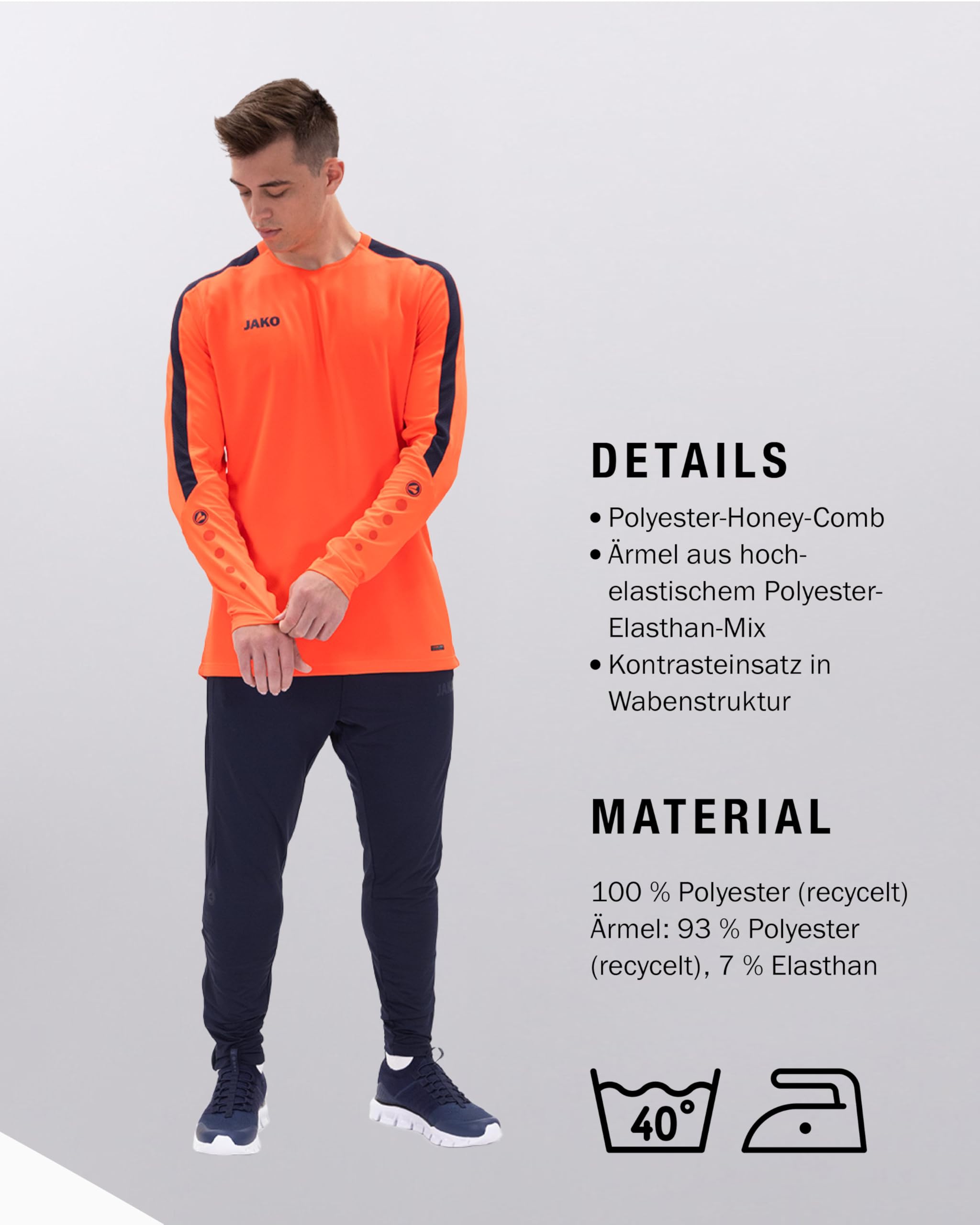 jako-power-sweatshirt-herren-polyester-marine-langarm image 5